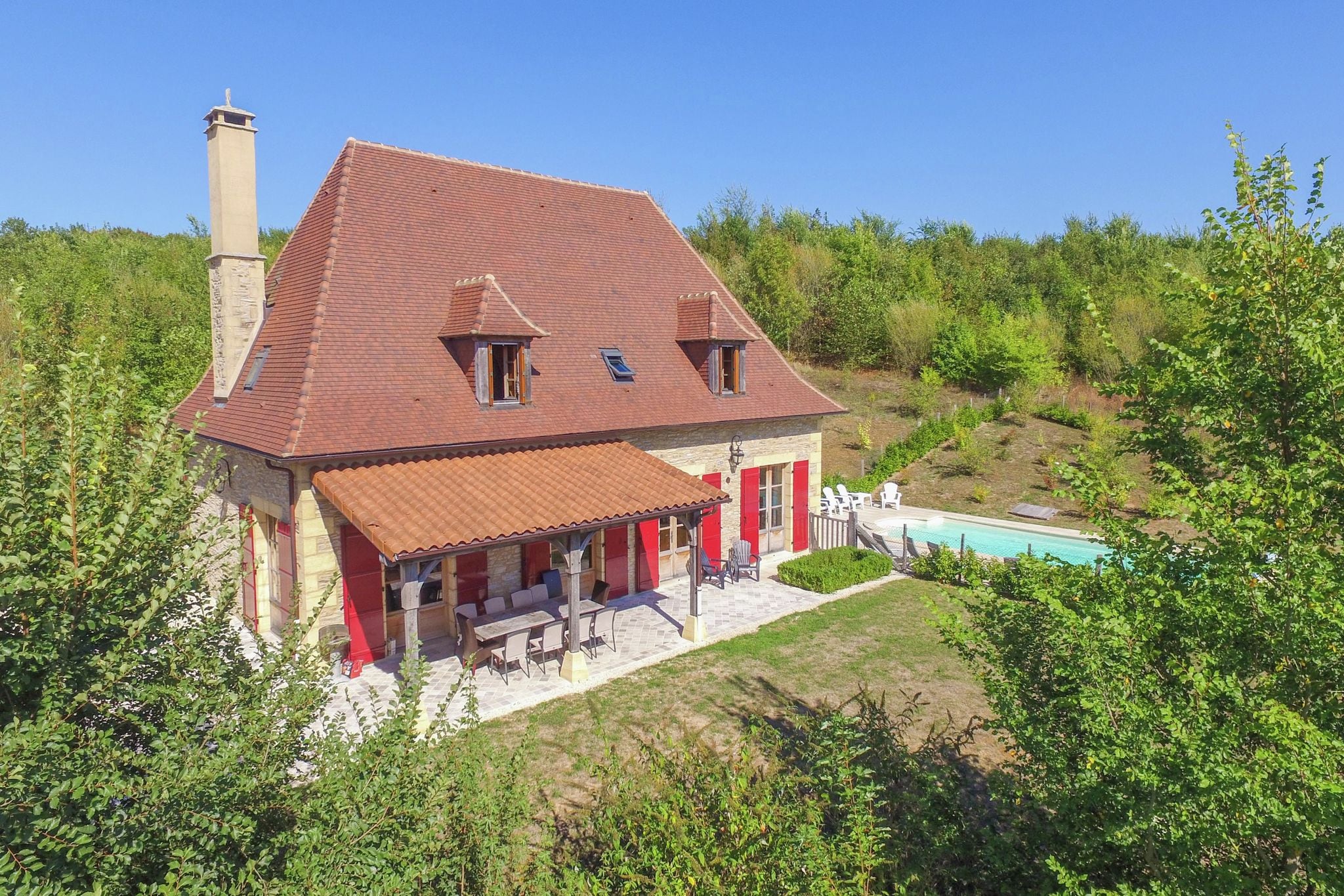 Villa de luxe avec piscine, vue panoramique et de place pour deux familles