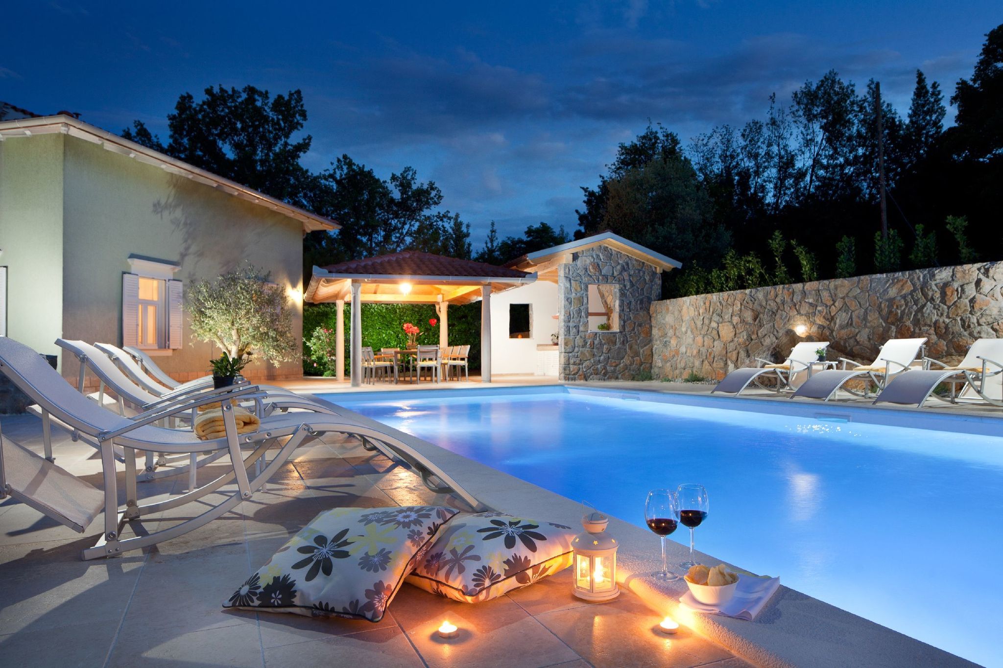 Comfortabele villa in Lovran met zwembad