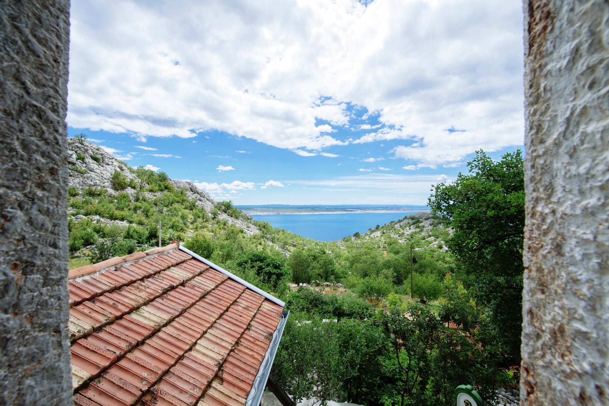 Authentic stone house on the mountain Velebit with unique view on the islands