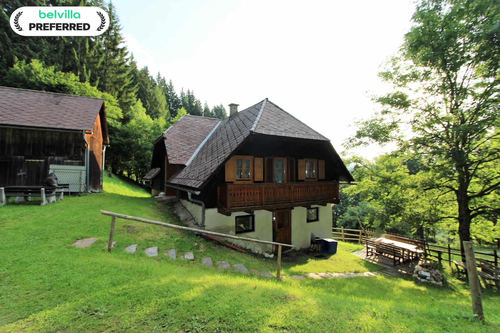 Brentlhütte-Exterior in summer