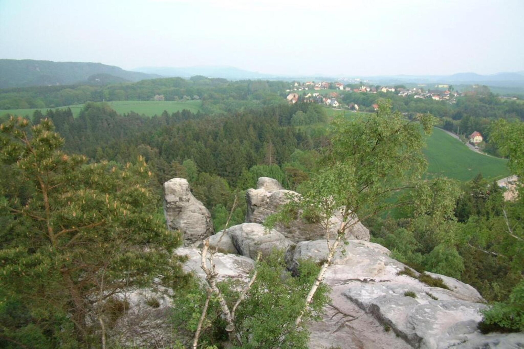 Sächsische Schweiz-Gebieden zomer 5km