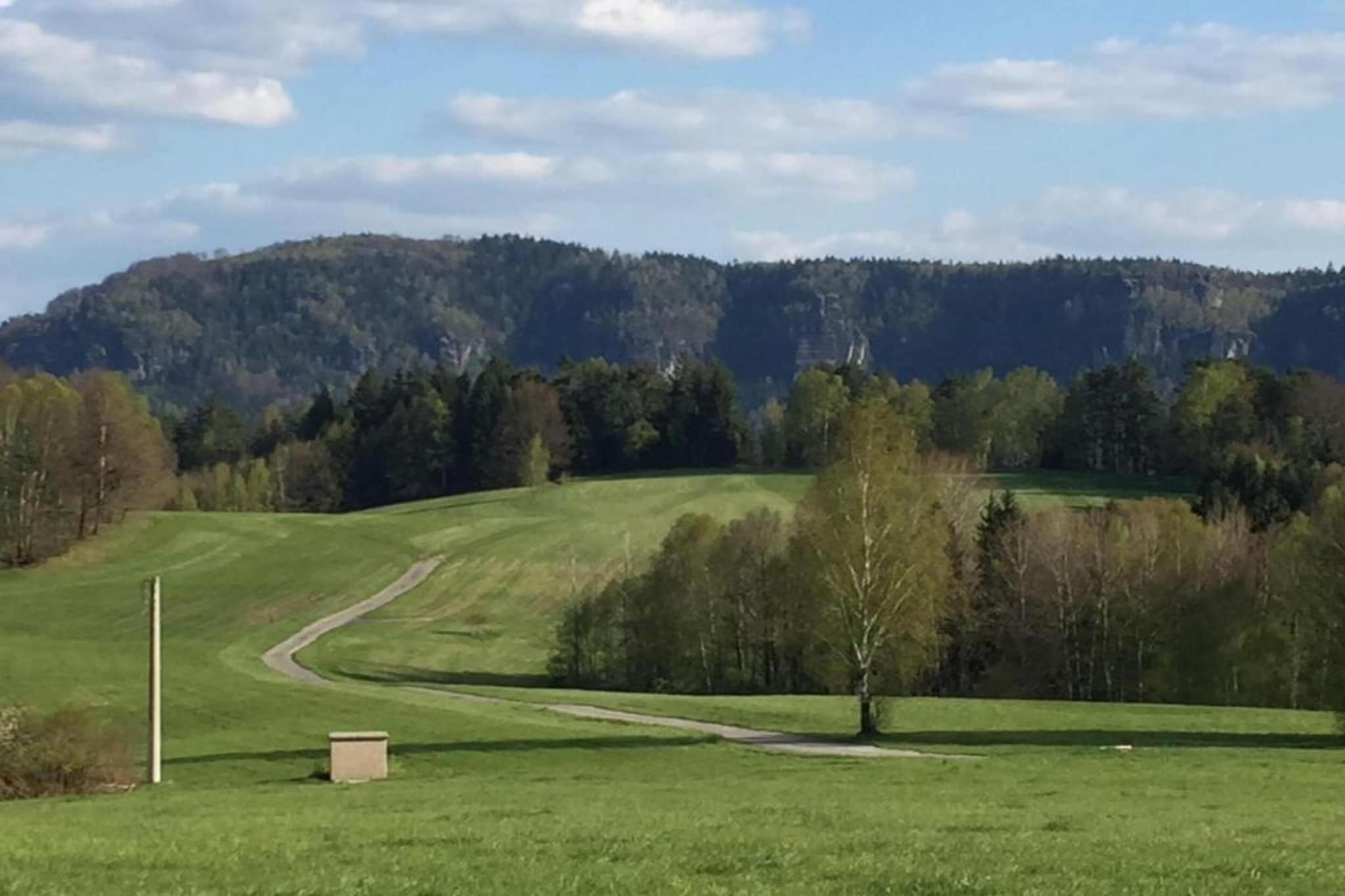 Sächsische Schweiz-Gebieden zomer 5km