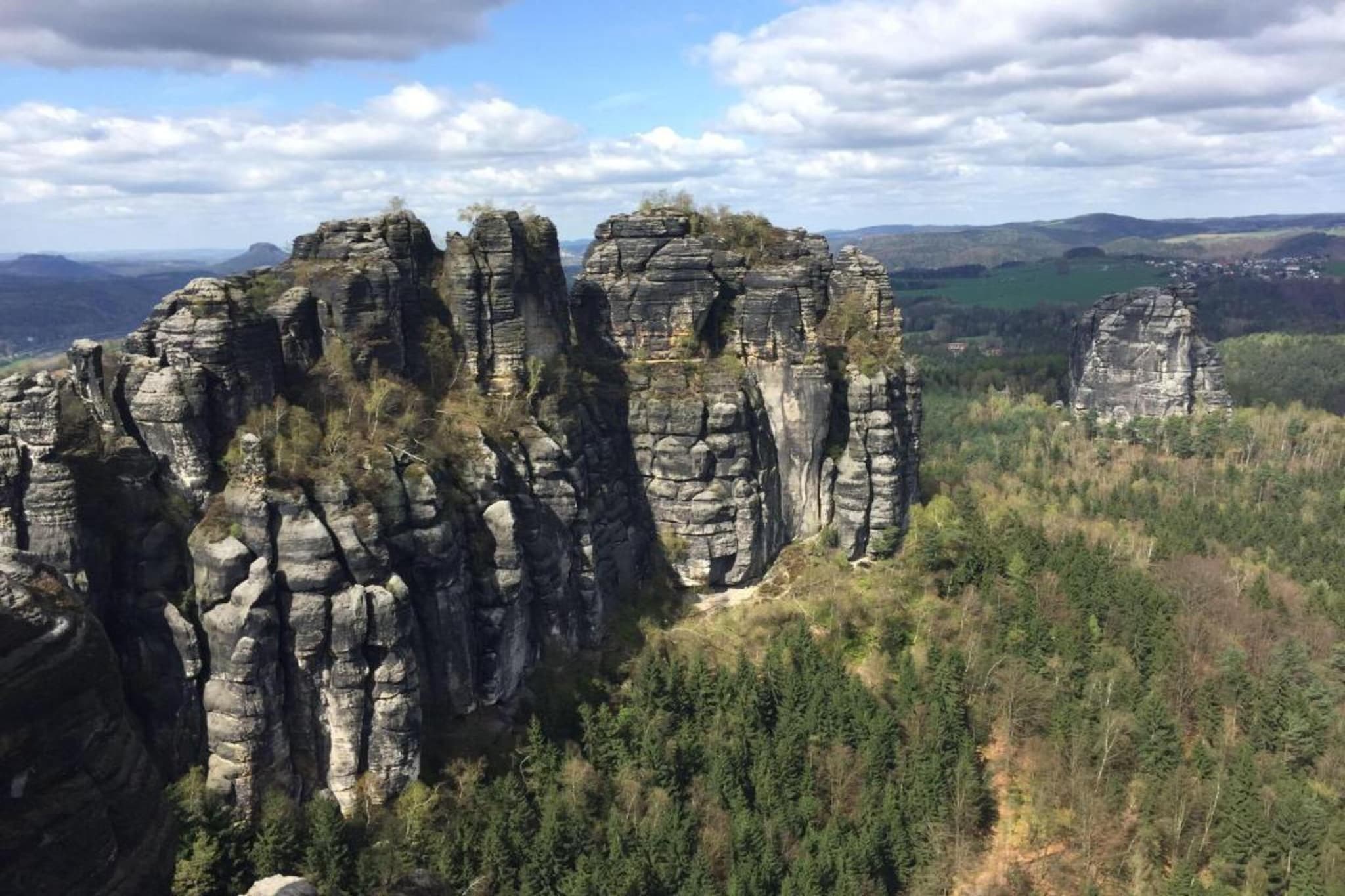 Sächsische Schweiz-Gebieden zomer 5km