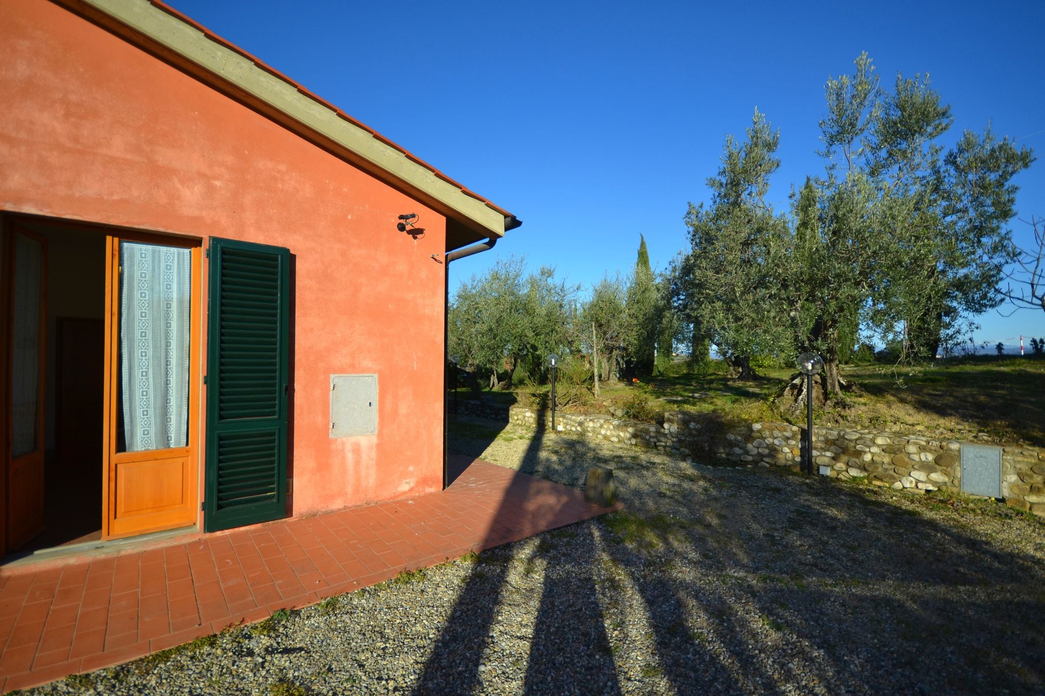 Half vrijstaand huis op traditionele agriturismo met vrij uitzicht op de Chianti