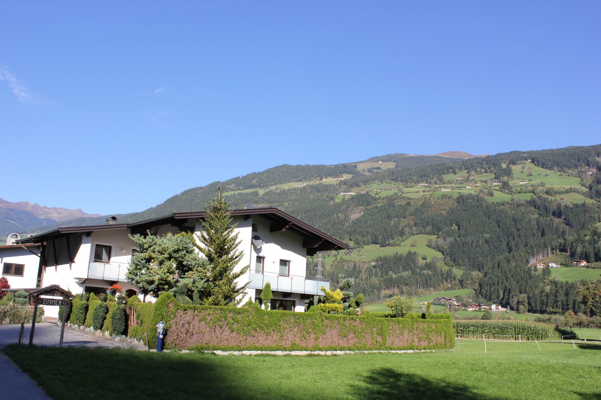 Near the winter sports area of Zillertal Arena, this cozy apartment in Aschau im Zillertal is ideal for a family or a small group of friends. It can accommodate 8 guests and has 3 bedrooms. It has a balcony that offers an amazing view of the surroundings.



During winter, the Zillertal Arena offers excellent possibilities of skiing and snowboarding. This apartment is situated near ski bus, 100 m. The town centre is 1000 m away from the home. Try out the local delicacies at the nearest restaurants only 500 m away. Stock up your essentials at the supermarket only 1 km away. A public swimming pool is 3 km from the apartment.



There is a large kitchen with cooker, microwave, and dishwasher for you to enjoy a self-catering holiday. Parking and landing are available for you to enjoy the stay. You can organize a brunch with your dear ones in the balcony and soak up some morning sun.



Guests can check in between 3-6 PM and check out from 8-10 AM.