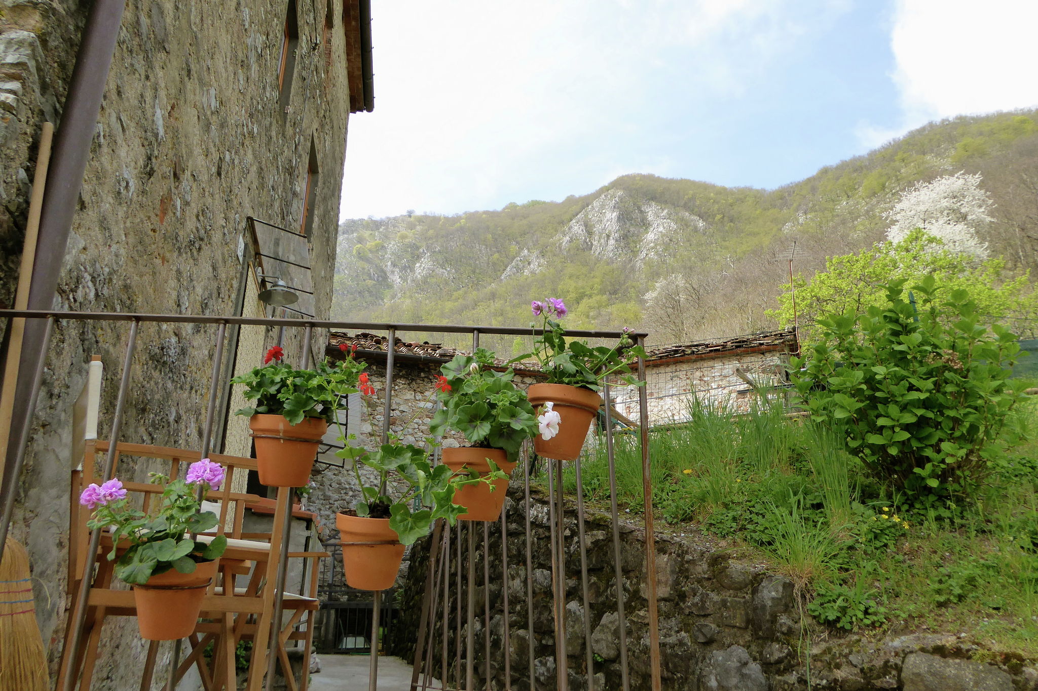 Hill-View Holiday Home in Bagni di Lucca with Terrace & Garden
