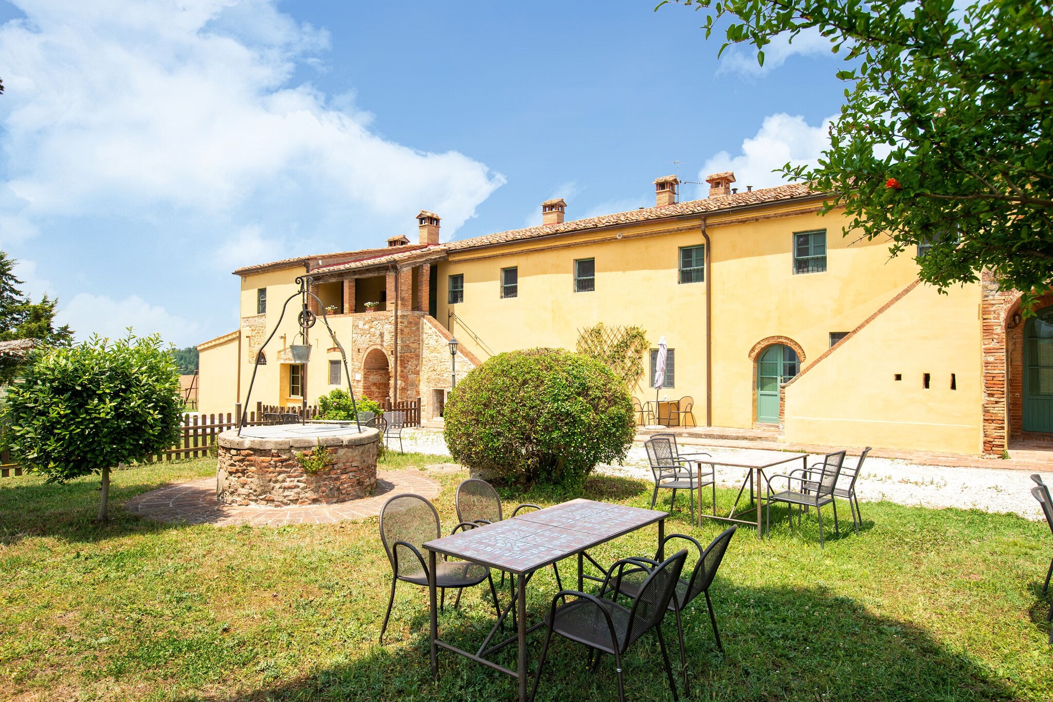 This apartment in Collesalvetti in the province of Livorno is located in a farmhouse renovated in 1998 within an organic farm. It is particularly suitable for families, couples or even small groups of friends, looking for the relaxation of the Tuscan countryside and proximity to the sea and the cities of art such as Florence, Lucca and Pisa. 

The farmhouse located in the countryside is close to villages such as Guasticce, Vicarello and Collesalvetti where you can find supermarkets, pharmacies and shops within a 5-minute drive. The sea with its Livorno stretch called the Etruscan Coast is only 20 minutes away by car. Here we find deep and endless beaches, high and windy cliffs, and stretches protected by pleasant pine forests. Also with 20 minutes by car you can reach Tirrenia where instead there are vast sandy beaches. 

The apartment is on the first floor and consists of a living room with equipped kitchen, 1 double bedroom, 1 bedroom with 2 single beds and bathroom with shower. It is located above the restaurant of the farmhouse, open to the public with typical Tuscan products. there may be some noise until the restaurant itself closes. It is equipped with bed, kitchen and bathroom linen, and also has its own private table outside to enjoy the countryside in relaxation. In the living room there is a double sofa bed. Inside the farmhouse you can also find a private swimming pool for the guests of the farmhouse with deck chairs and shower. 

It is not possible to check-in after 8 pm.

About Belvilla

When you stay in a Belvilla home, you can rest assured of a unique holiday home in ideal surroundings at an attractive price. The portfolio of accommodations consists of more than 40,000-holiday homes in 20 European countries. Interested in a weekend getaway, a summer or winter sports holiday or simply a short break? Do you prefer the coast, the countryside or the mountains? Whatever your preference, there is a Belvilla home to meet your needs, from a cosy gîte for two to a castle big enough for the entire family, from an apartment in the heart of Rome to a cabin in the middle of nowhere, from a simple tree house to a luxury dream villa and from close to home to the other side of Europe.

A Belvilla home gives you the freedom to enjoy breakfast in your pyjamas or continue a good conversation into the morning hours without having to worry about the bar's closing time. Prepare gourmet meals with fresh local ingredients in your own kitchen and take advantage of having your own swimming pool to do as many cannonballs as you want! In other words, you can enjoy complete privacy in your home away from home.