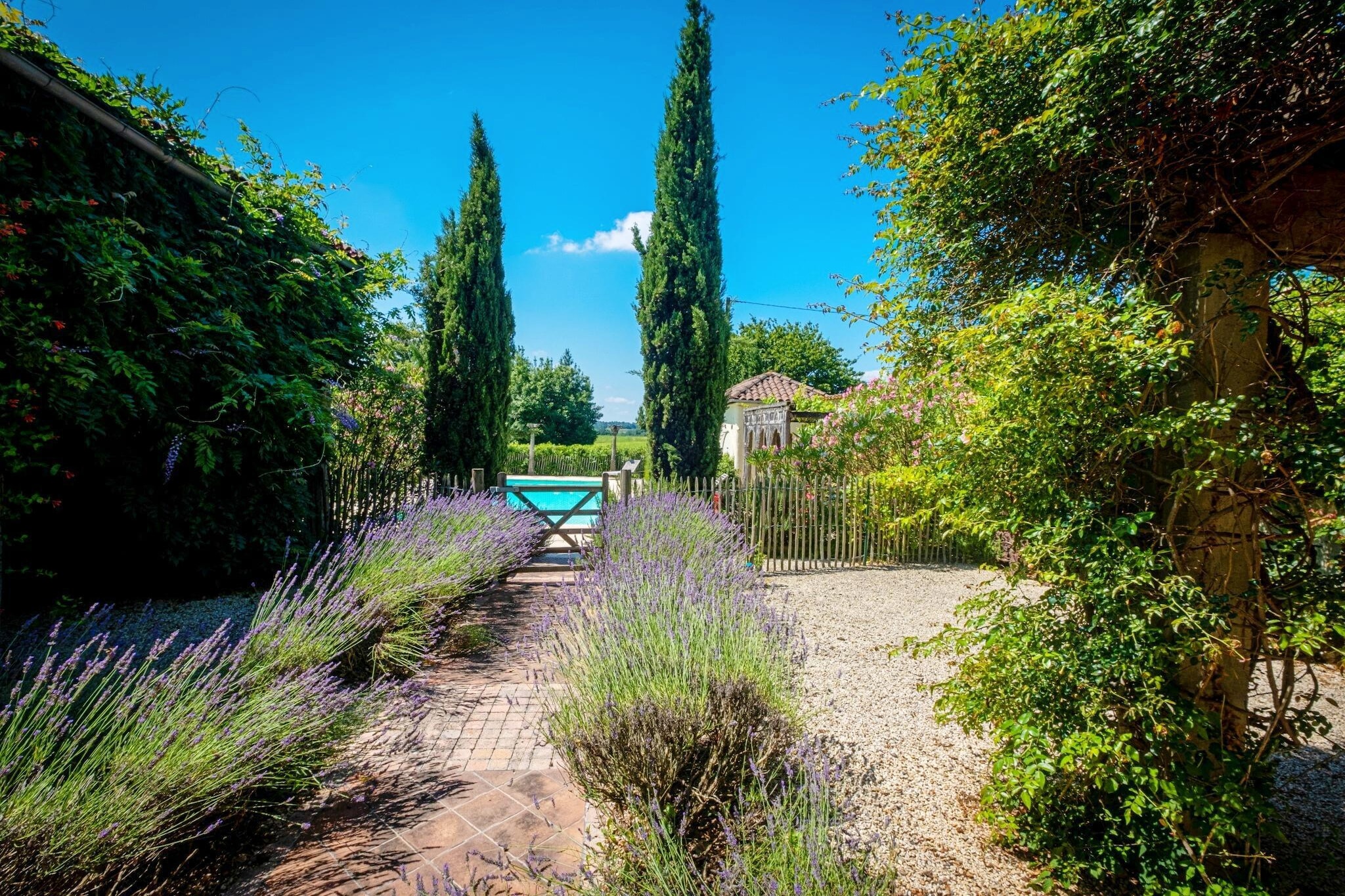 Villa Le Houga-Garten Sommer