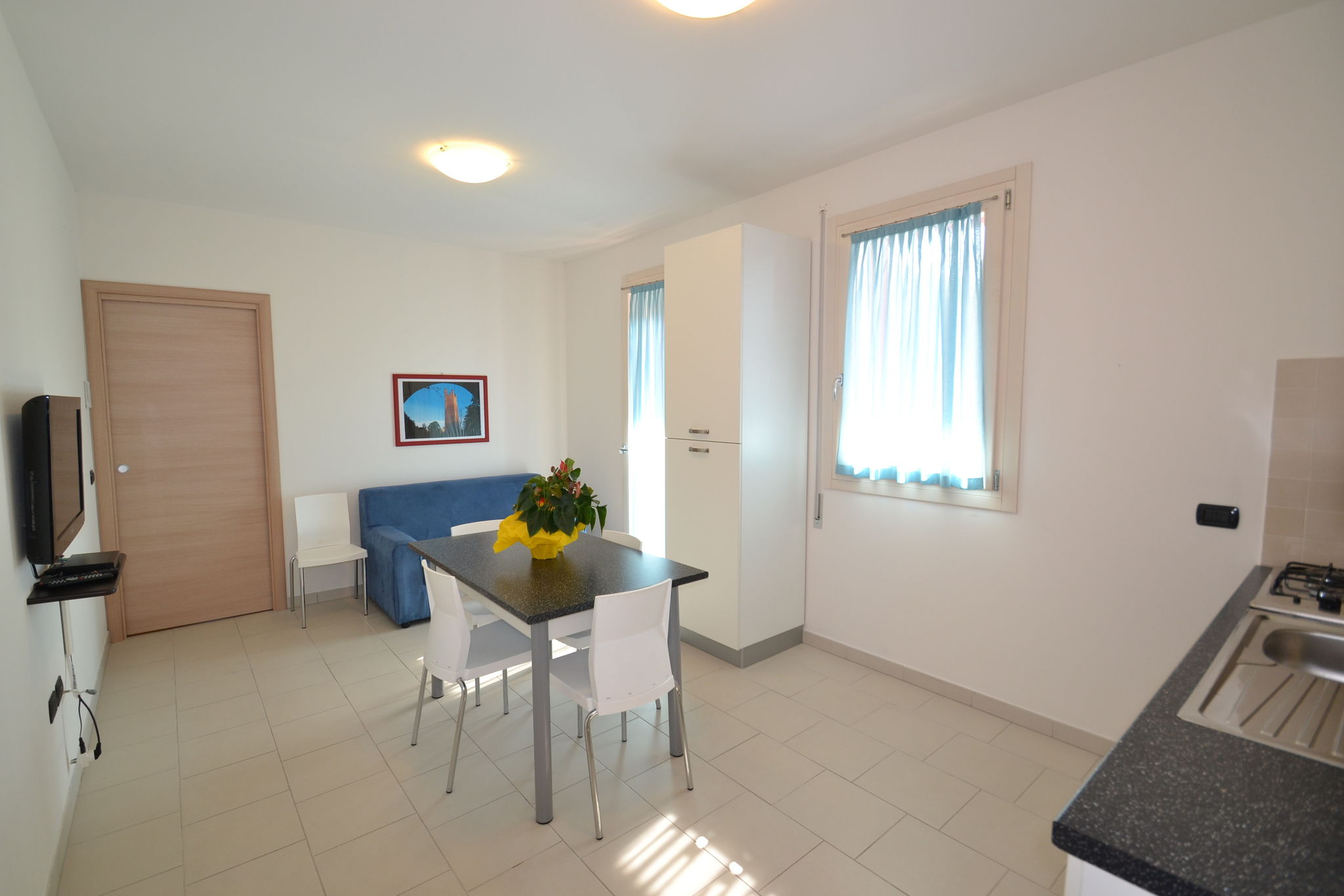 Chaleureux appartement avec balcon situé à Rosolina Mare