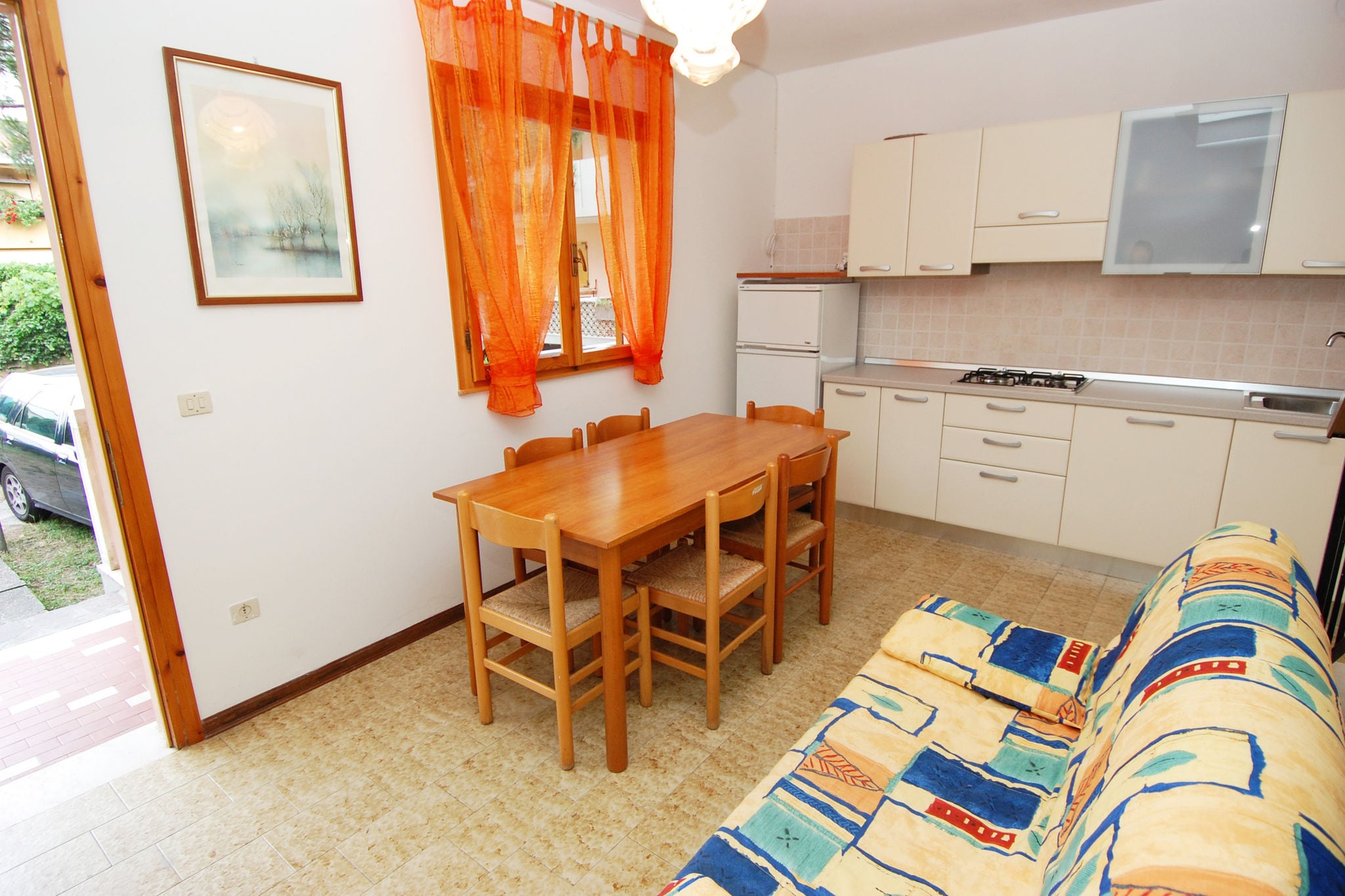 Praktisch appartement in Rosolina Mare met terras