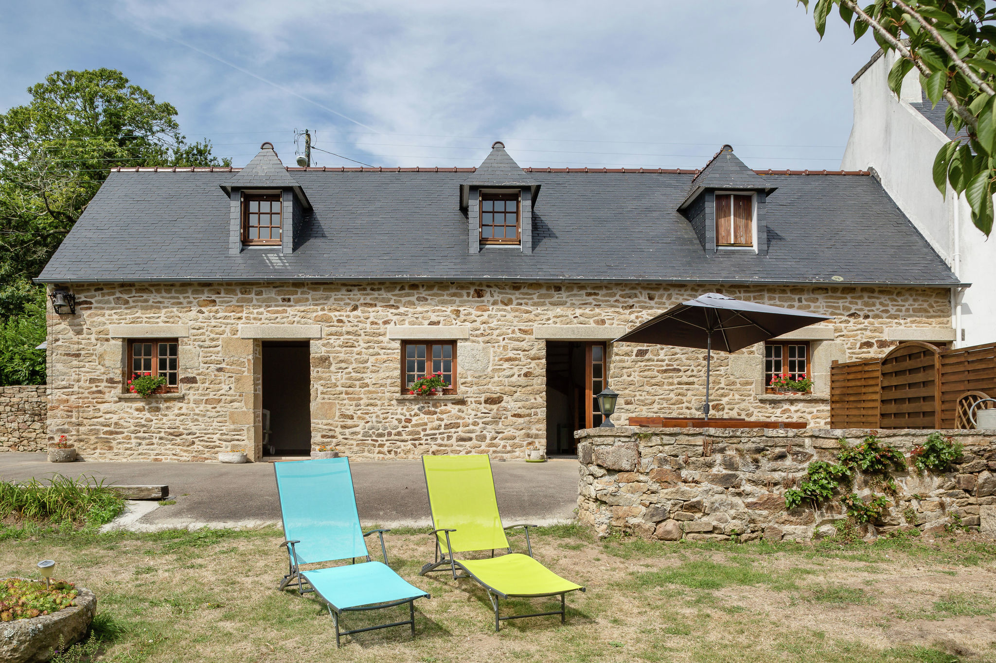 Landelijk vakantiehuis bij strand, cultuur en recreatie in puntje van Bretagne