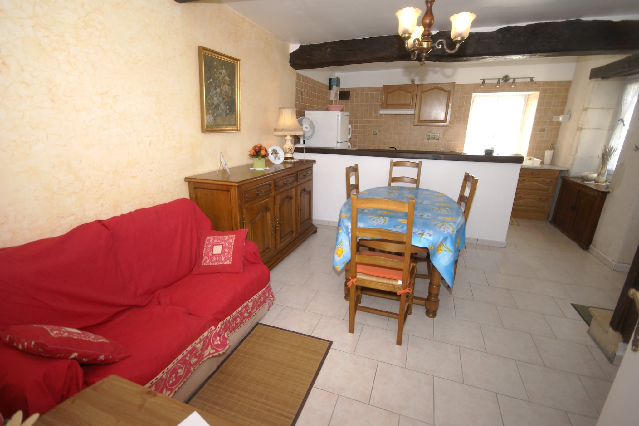 Maison de vacances Vignol-Woonkamer