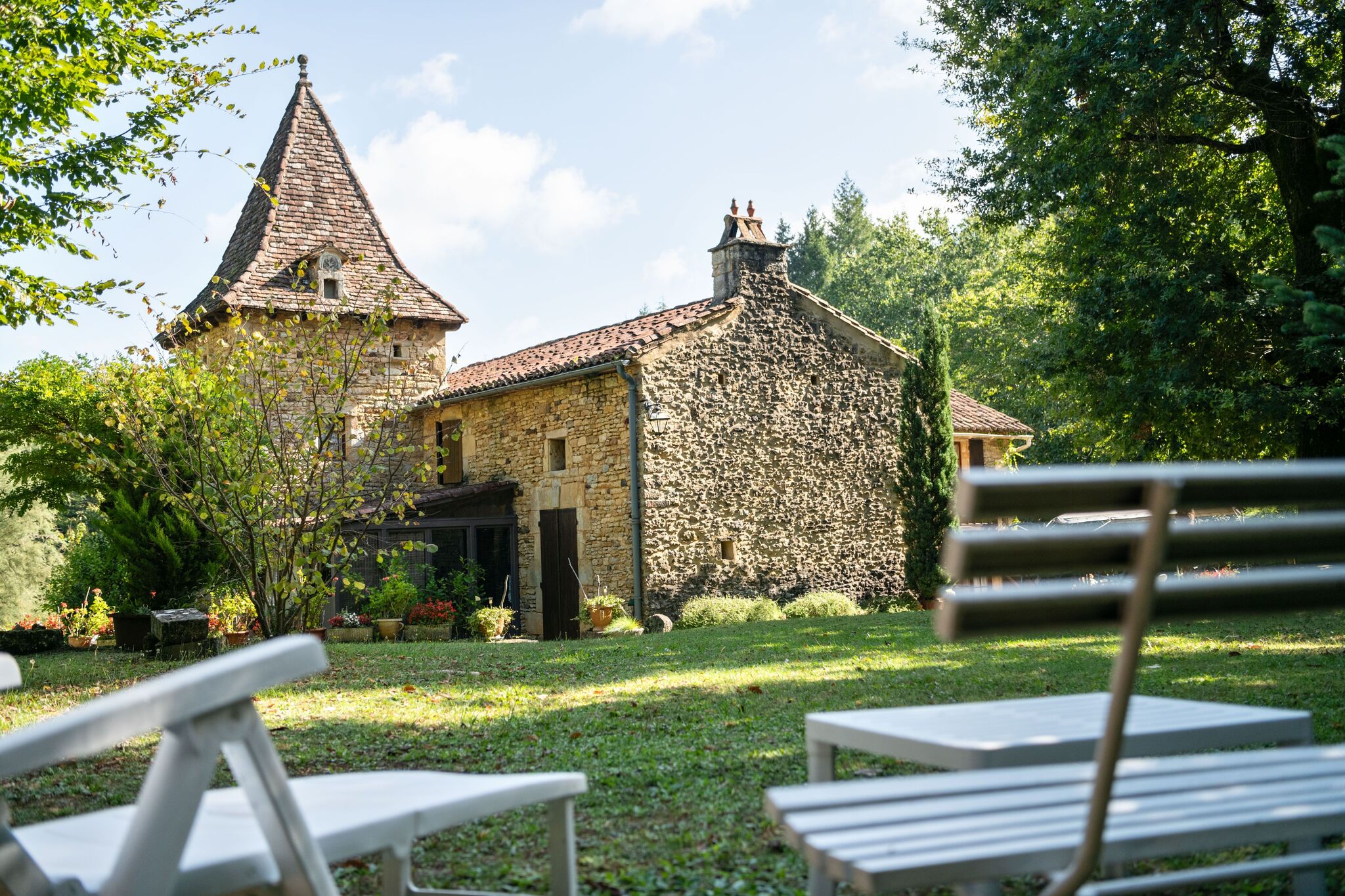 Maison de vacances cosy à Villefranche-du-Périgord, jardin