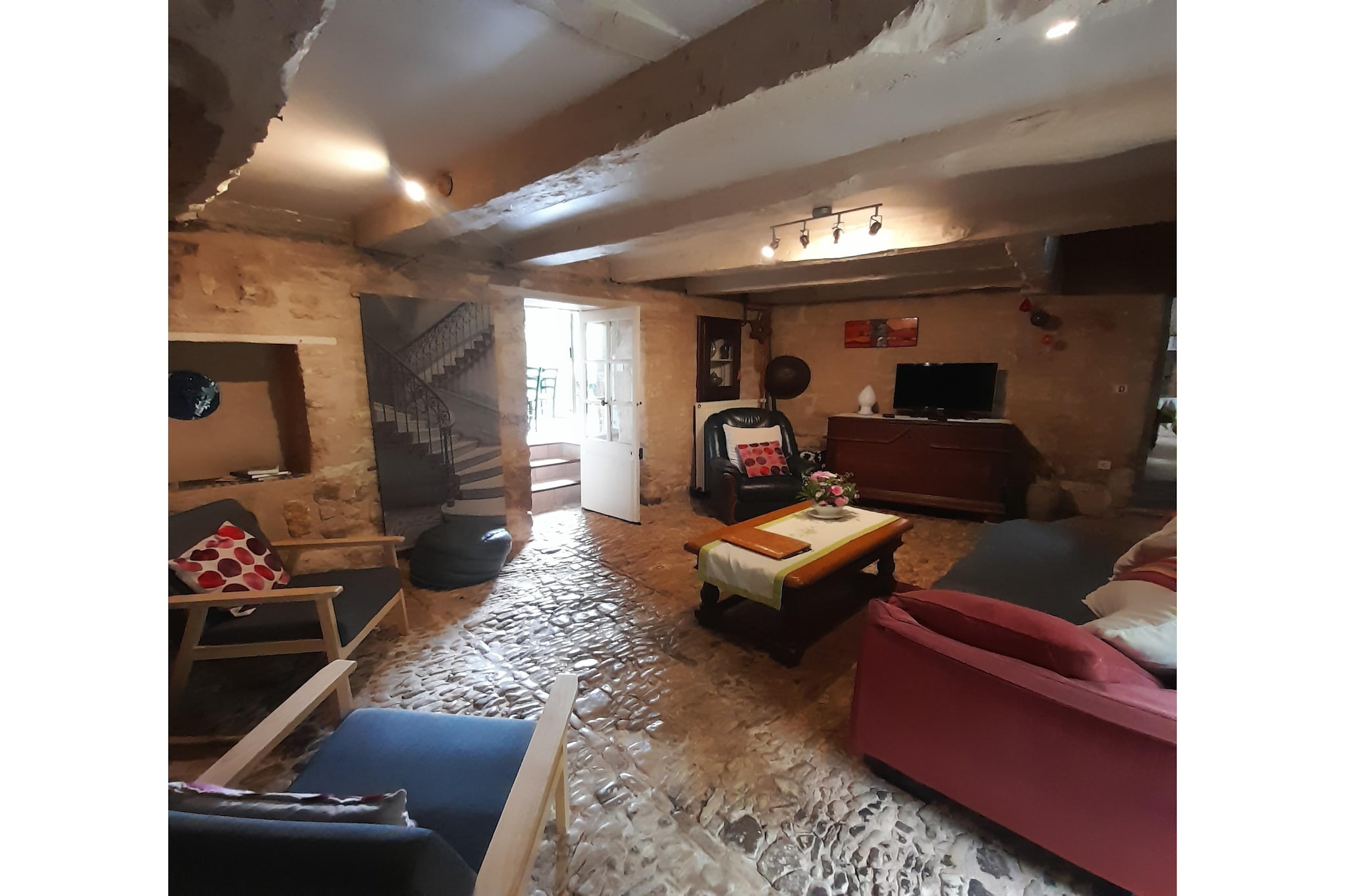 Maison de vacances St Jory las Bloux - Woonkamer
