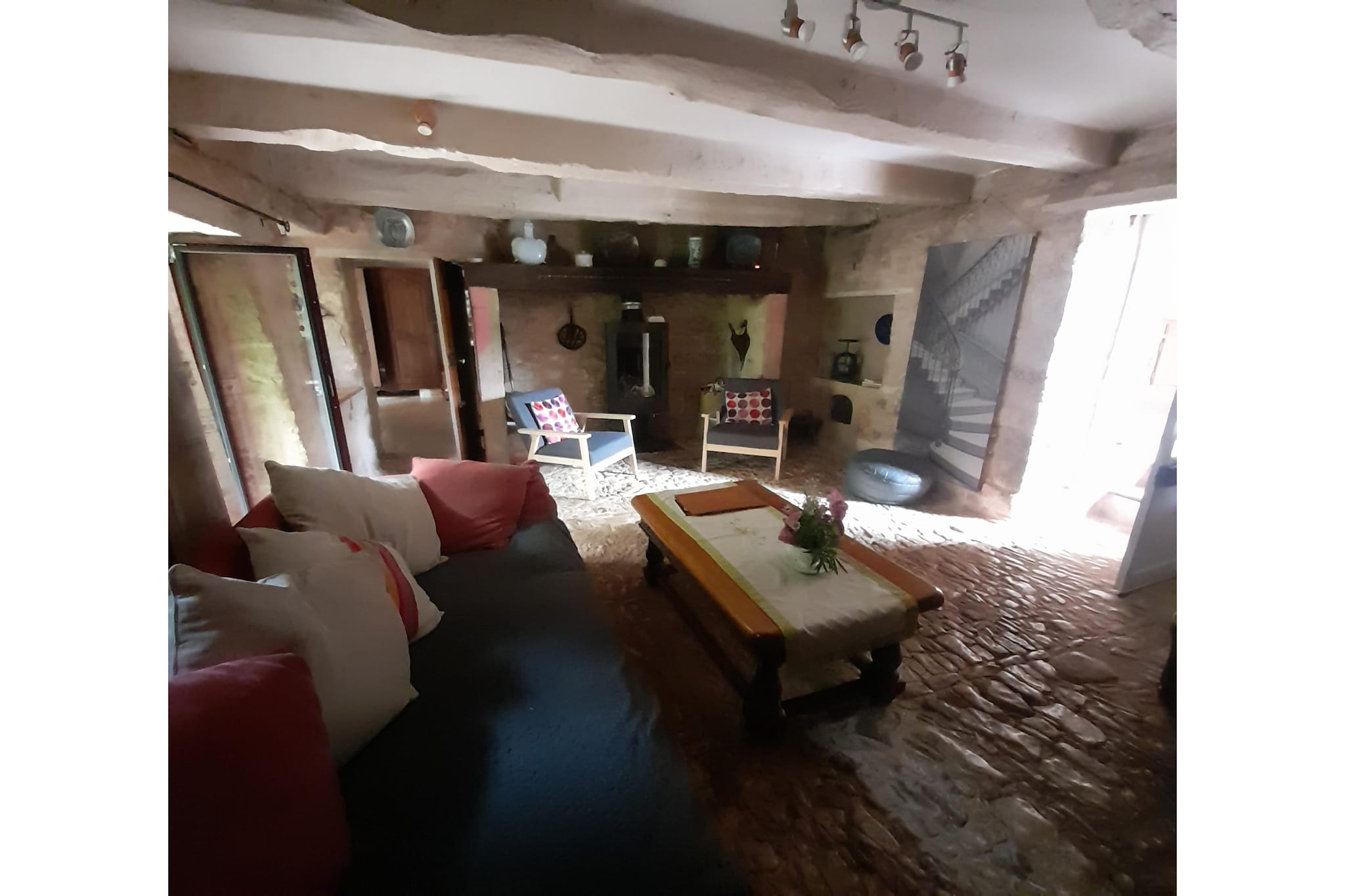 Maison de vacances St Jory las Bloux - Woonkamer