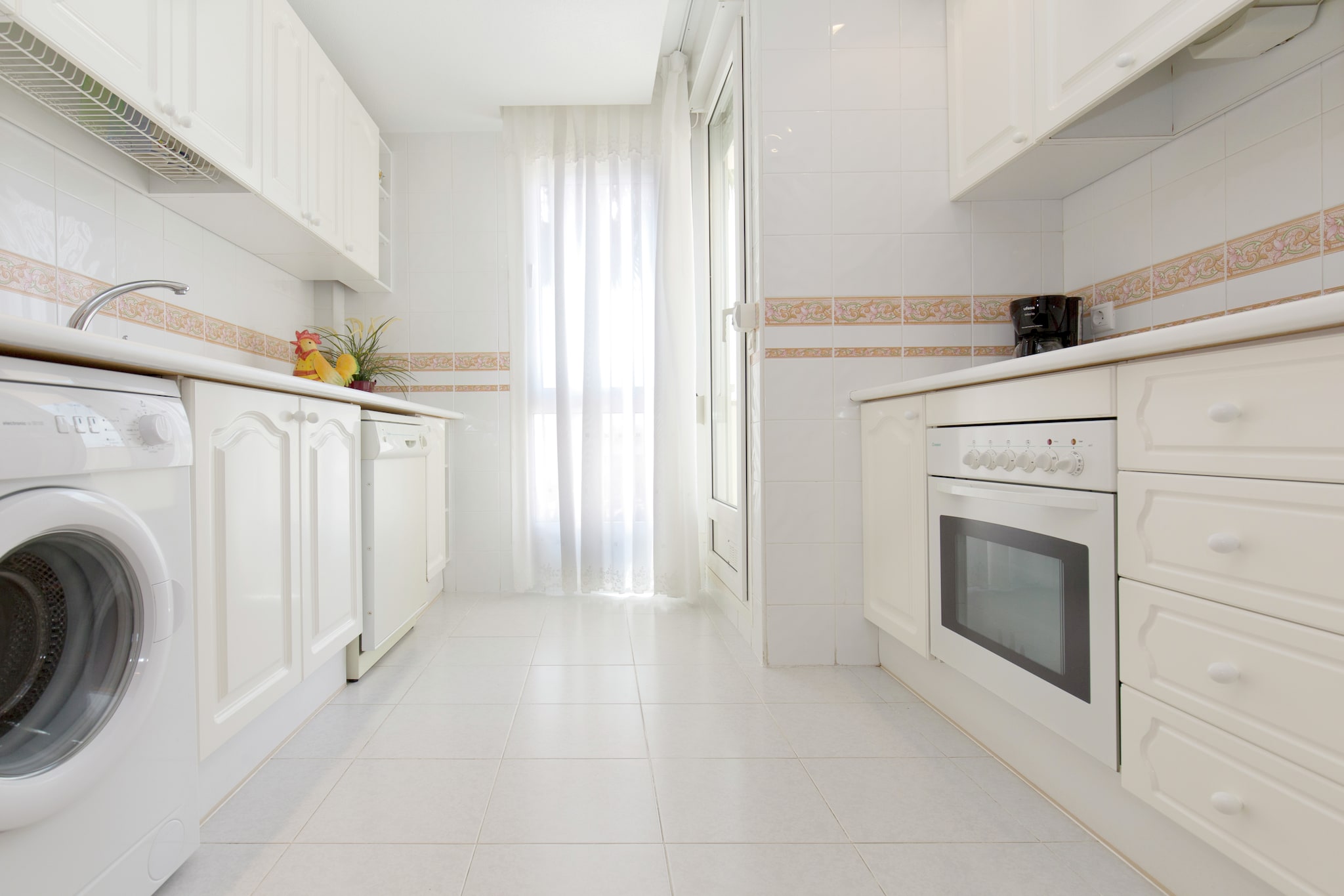 This spacious apartment in Vinaròs has 2 bedrooms and is ideal for a family of 5 with children to stay. It offers a shared swimming pool, a private terrace, and a shared garden and has a pebble beach right at the doorstep.



Walk 200 m to reach the beach. Kids will love collecting the pebbles. Peñiscola is 20 km away and you can also visit the 14th-century castle built on a rock. Enjoy for a while at the center of Vinaròs at 2 km with a fishing port. You can enjoy tennis at 3 km and golf at 12 km. There are supermarkets and restaurants available at 200 m.



The apartment is spacious and neatly decorated and has shutters that can be closed for a cool ambiance. You can lounge in the seating area in the living room with electric heating. Enjoy the beautiful views from the balcony and the greenery from the terrace or furnished garden. 2 pets are allowed and the apartment also allows cot and parking.



Check-in timings are 4  7 PM and check-out timings are 9  10 AM.