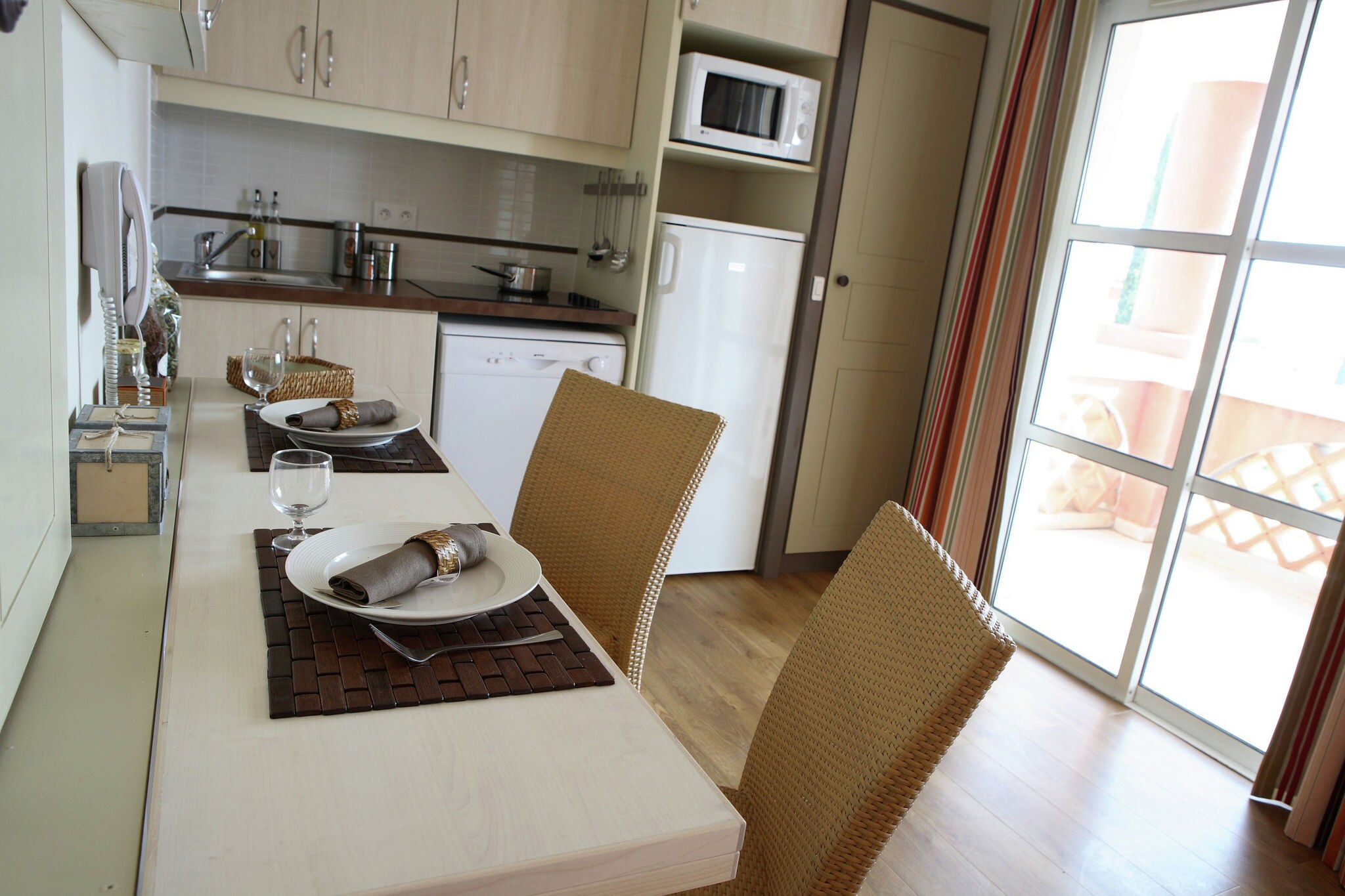 Comfortable apartment with dishwasher, 1 km. from the beach