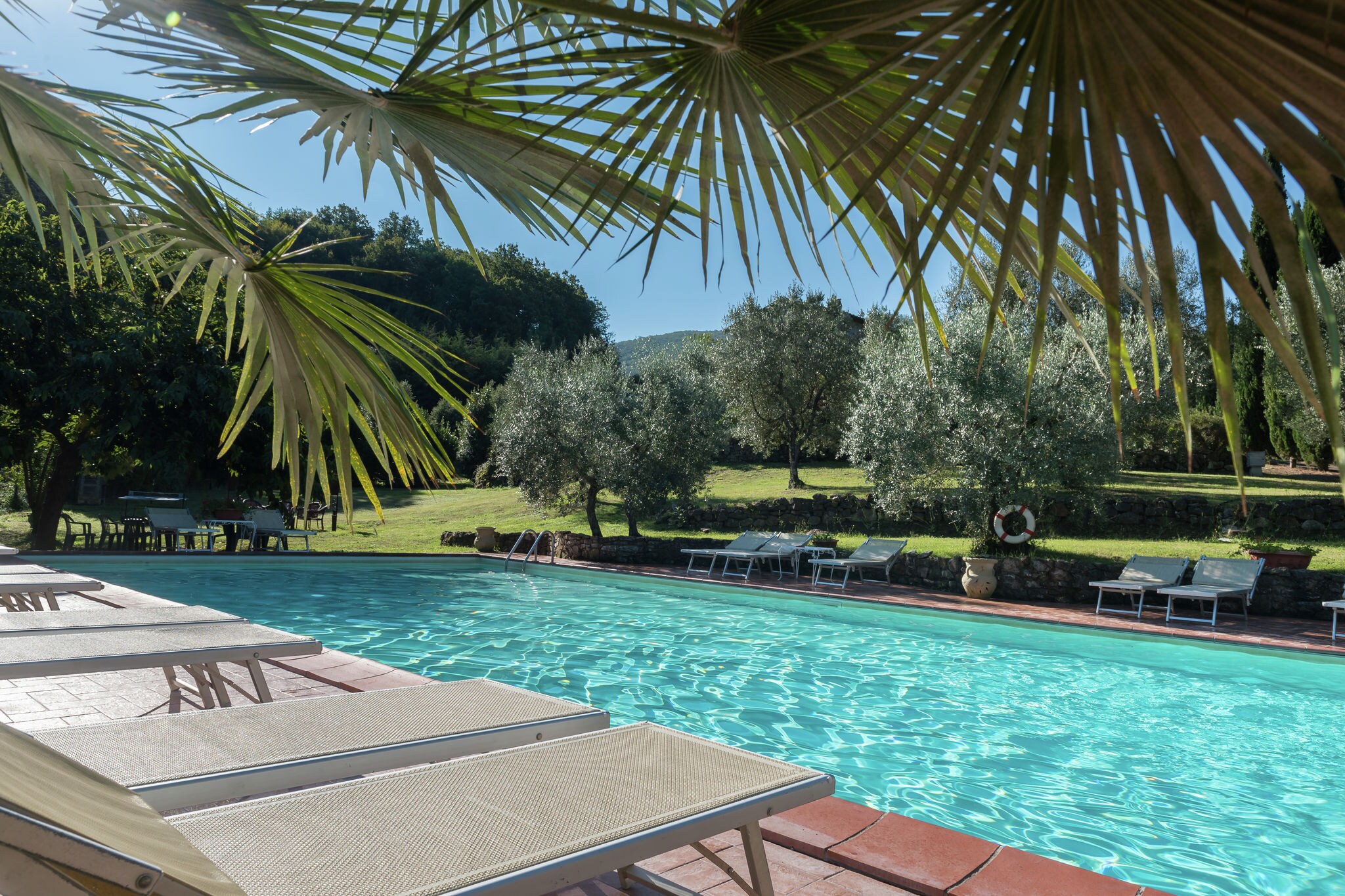 Denkmalgeschütztes Ferienhaus in Sasso Pisano mit Pool