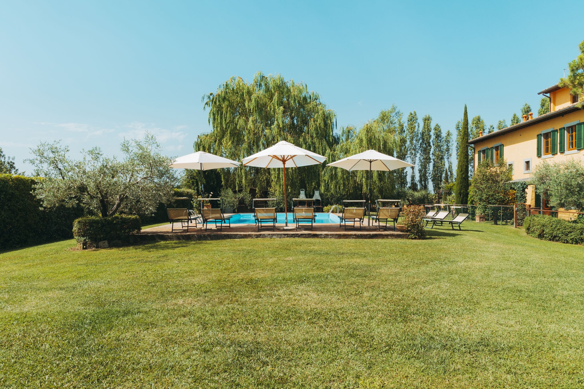 Rustig vakantiehuis in Cortona met een zwembad