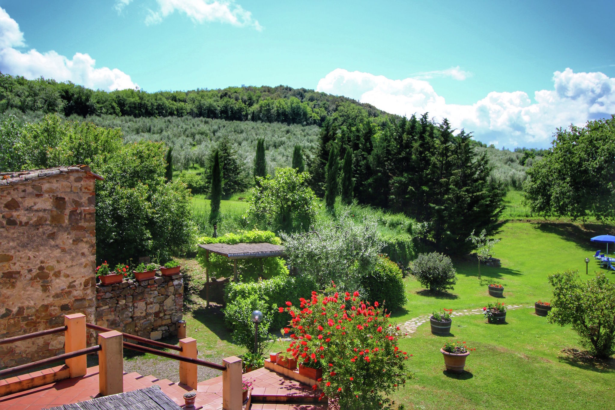 Fijne woning op landgoed bij Siena met schitterend uitzicht