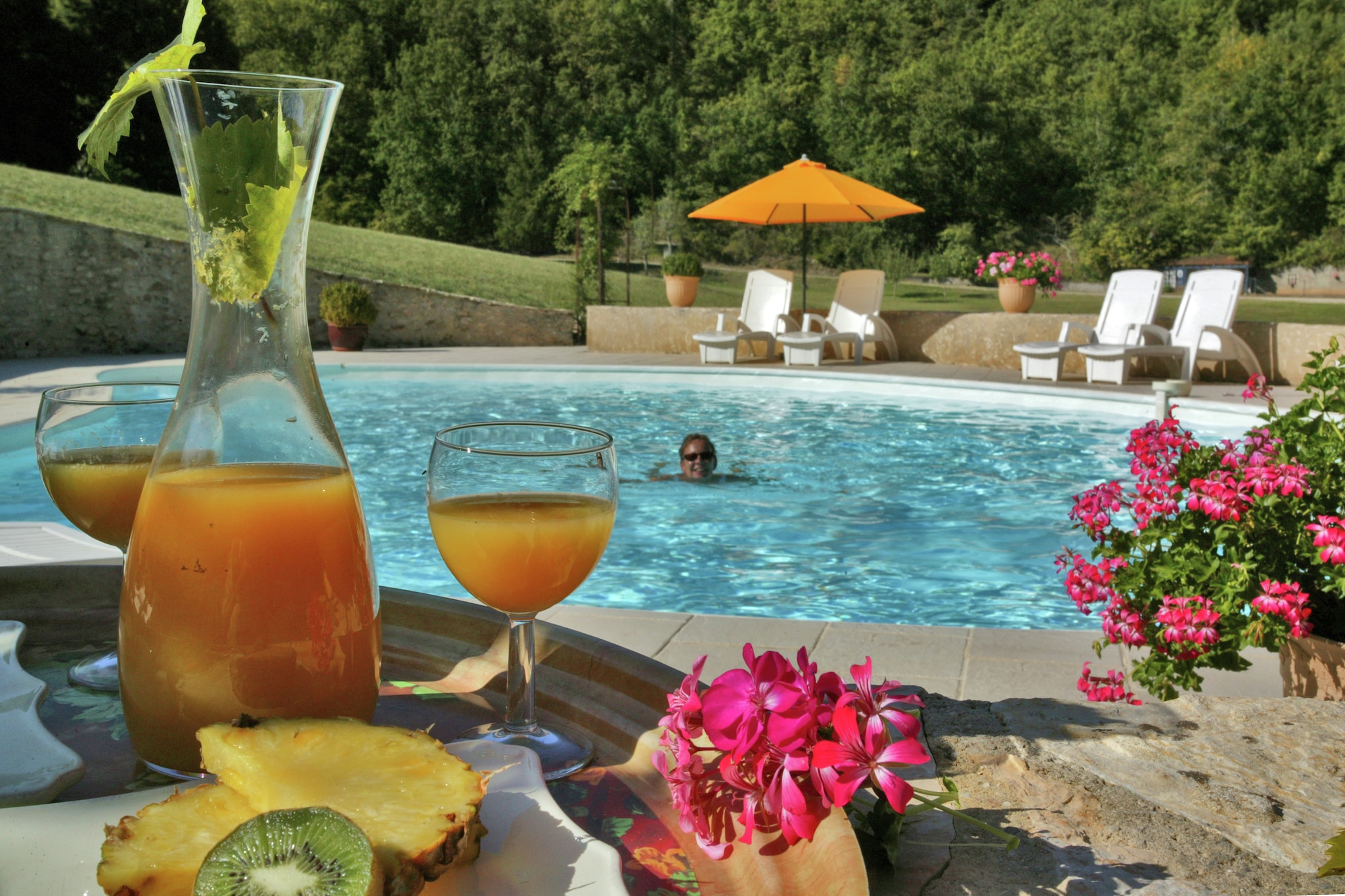 Located in Souillac on the private estate of Font Neuve, this child-friendly holiday home has 3 bedrooms for 6 people. Ideal for families, guests can relax in the swimming pool, sauna, bubble bath, and access free WiFi here.
You can explore the orchard with fruit trees, including apples, cherries, nuts, plums, figs and kiwis. Since the mansion is in the middle of Périgord, you can try wines from the region. About 1000 metres away, you can find restaurants, a river and water sports. You can also hike in the nearby forest.
This holiday home features several luxury amenities including bathtub, outdoor kitchen, central heating, private terrace, barbecue, garden and fireplace. For children, play equipment, trampoline, children’s bed and high chairs are available. A table tennis table and billiards are also featured. The kitchen is well-equipped with an oven, coffee machine, and a refrigerator.
Public transport is available 2 kilometres away while the nearest airport is 20 kilometres away.