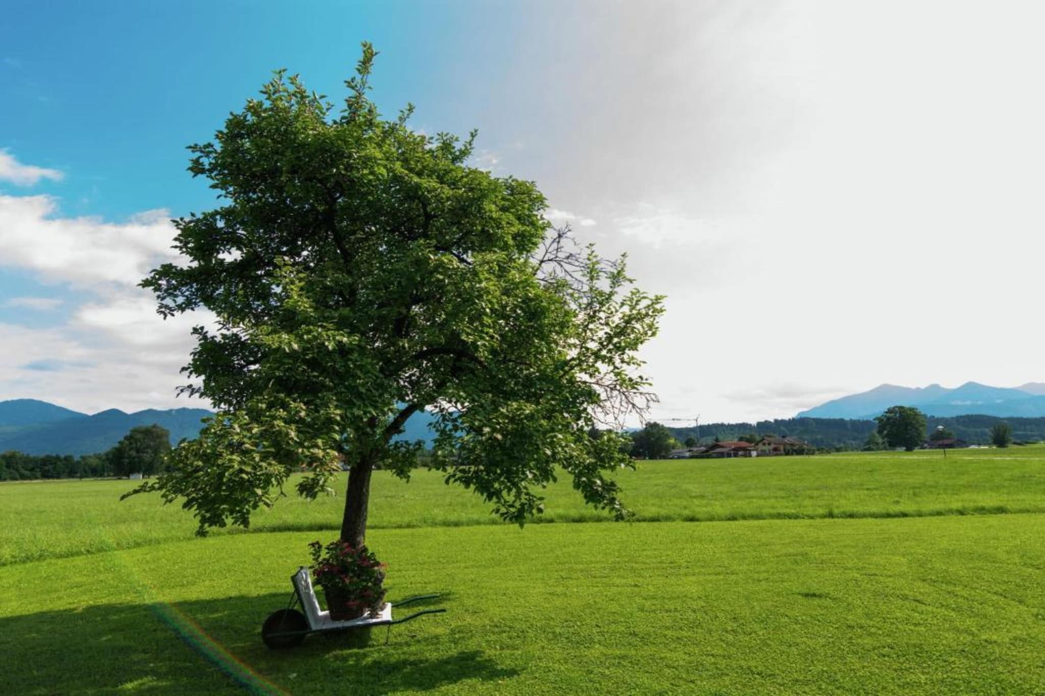 Bauernhaus-Gebiete Sommer 5 km