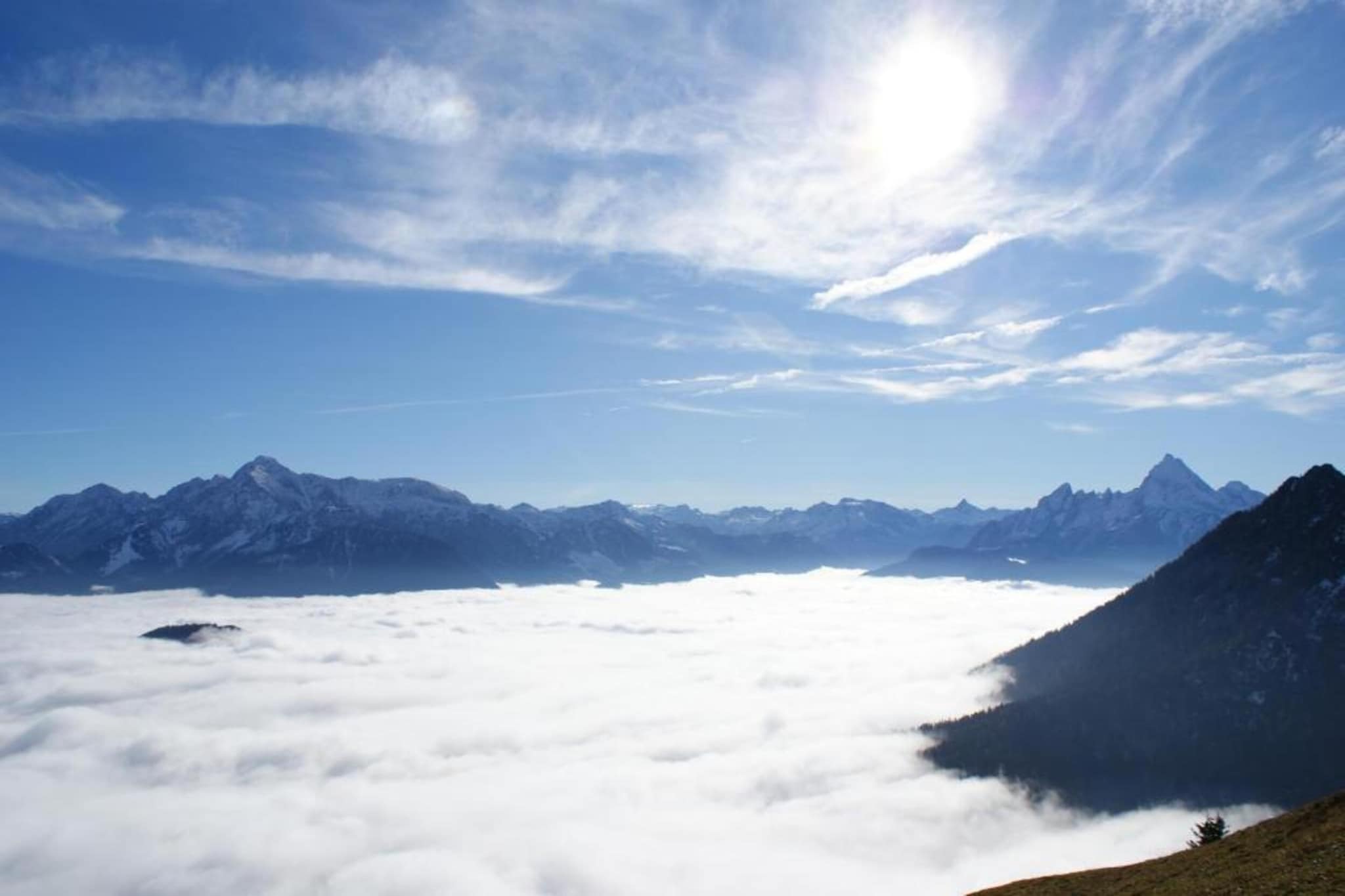 Im Berchtesgadener Land-Gebied winter 20km