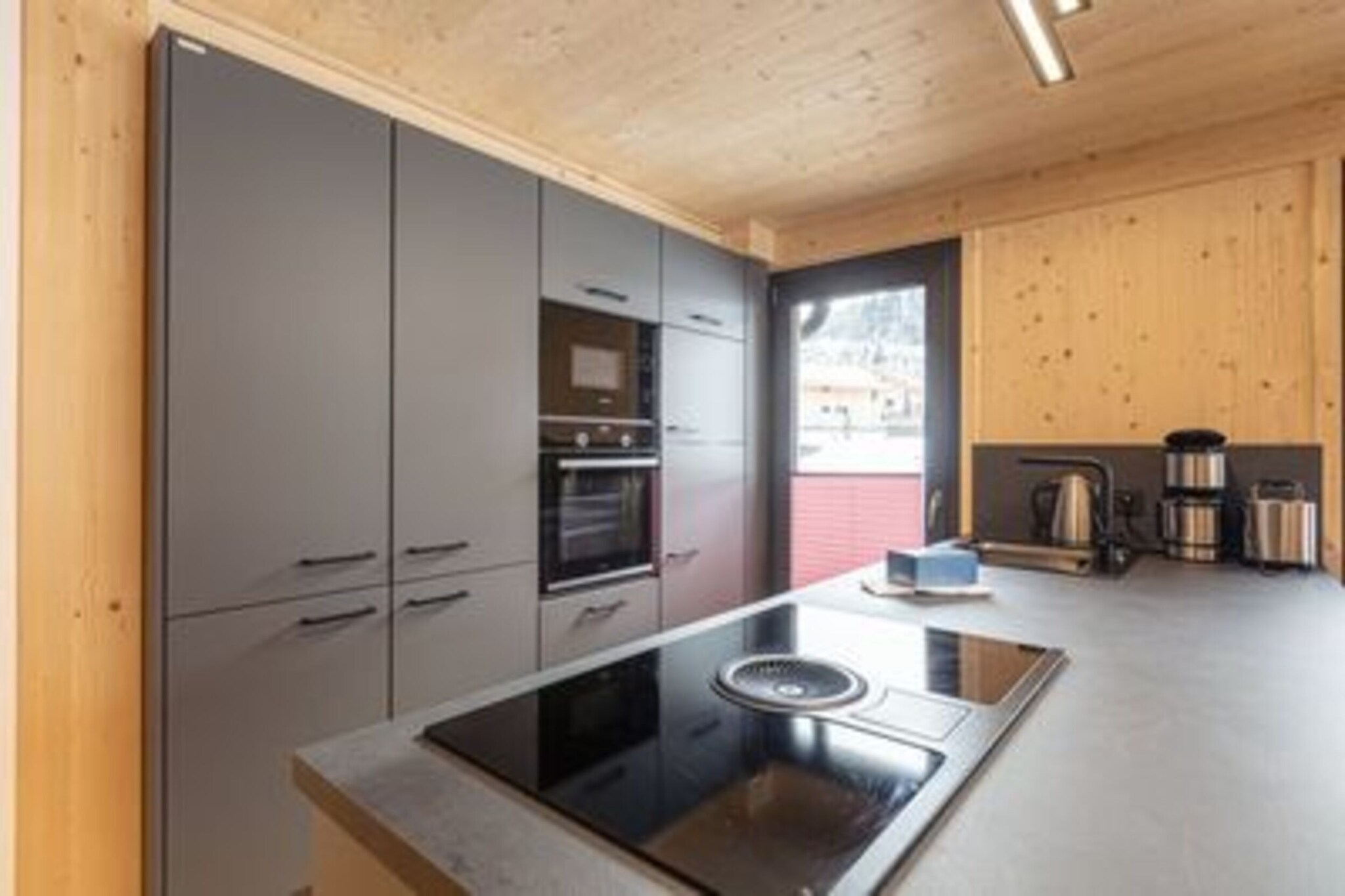 "Welcome to our luxurious chalet, designed to comfortably accommodate up to 8 guests within 100mÂ² of elegantly appointed living space. Perfectly situated at Kreischberg Valley Station, this exclusive property offers the ideal blend of modern amenities and a prime location for an unforgettable stay. The chalet features four spacious bedrooms, each furnished with a double bed, ensuring ample comfort for all guests. Two well-equipped bathrooms are available, each featuring a shower and a hairdryer to enhance your convenience. 

Enjoy the top location at Kreischberg Valley Station, where world-class skiing, charming shops, and scenic beauty are just moments away. Nearby attractions include the renowned Kreischberg Ski Resort, known for its excellent skiing and snowboarding, and the picturesque town of Murau, which offers a blend of historical charm and local dining. Discover scenic trails for hiking and cycling, or explore nearby nature reserves for a taste of the region's diverse wildlife. 


The chalet's heart is its spacious living-dining area, featuring cozy seating and a flat-screen TV for relaxation and entertainment. The open-plan kitchen is fully equipped with cutlery, cookware, a ceramic hob, oven, dishwasher, and fridge, along with a toaster, kettle, and coffee machine. A starter kit of cleaning supplies will be ready for your arrival. Enjoy the luxury of a private jacuzzi for unwinding after your adventures. Stay connected with complimentary Wi-Fi and satellite TV.

  
As part of your stay, you will receive the Murau-Murtal GuestCard for summer activities, offering additional perks and discounts on local attractions.  "