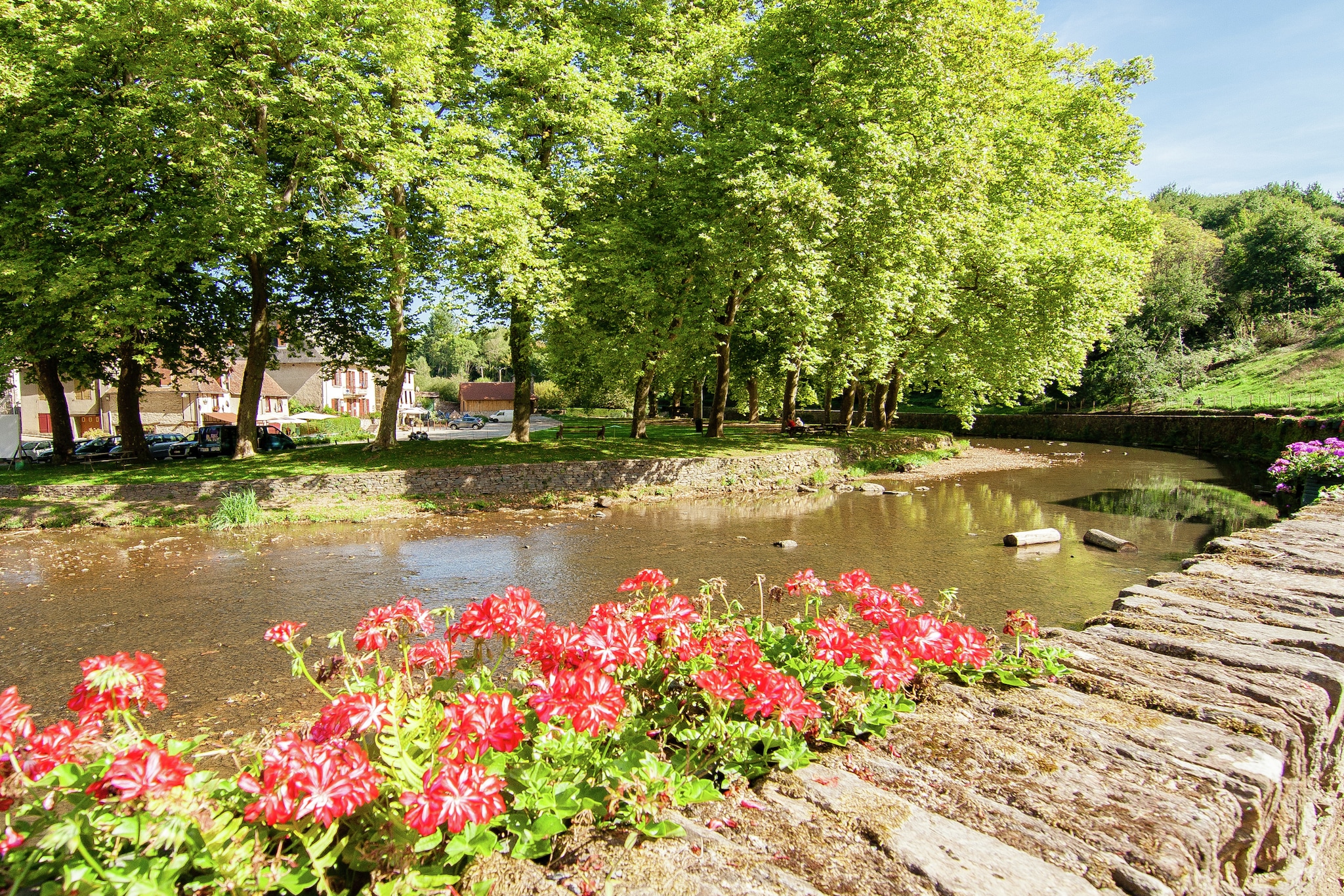La Bergerie-Gebieden zomer 1km