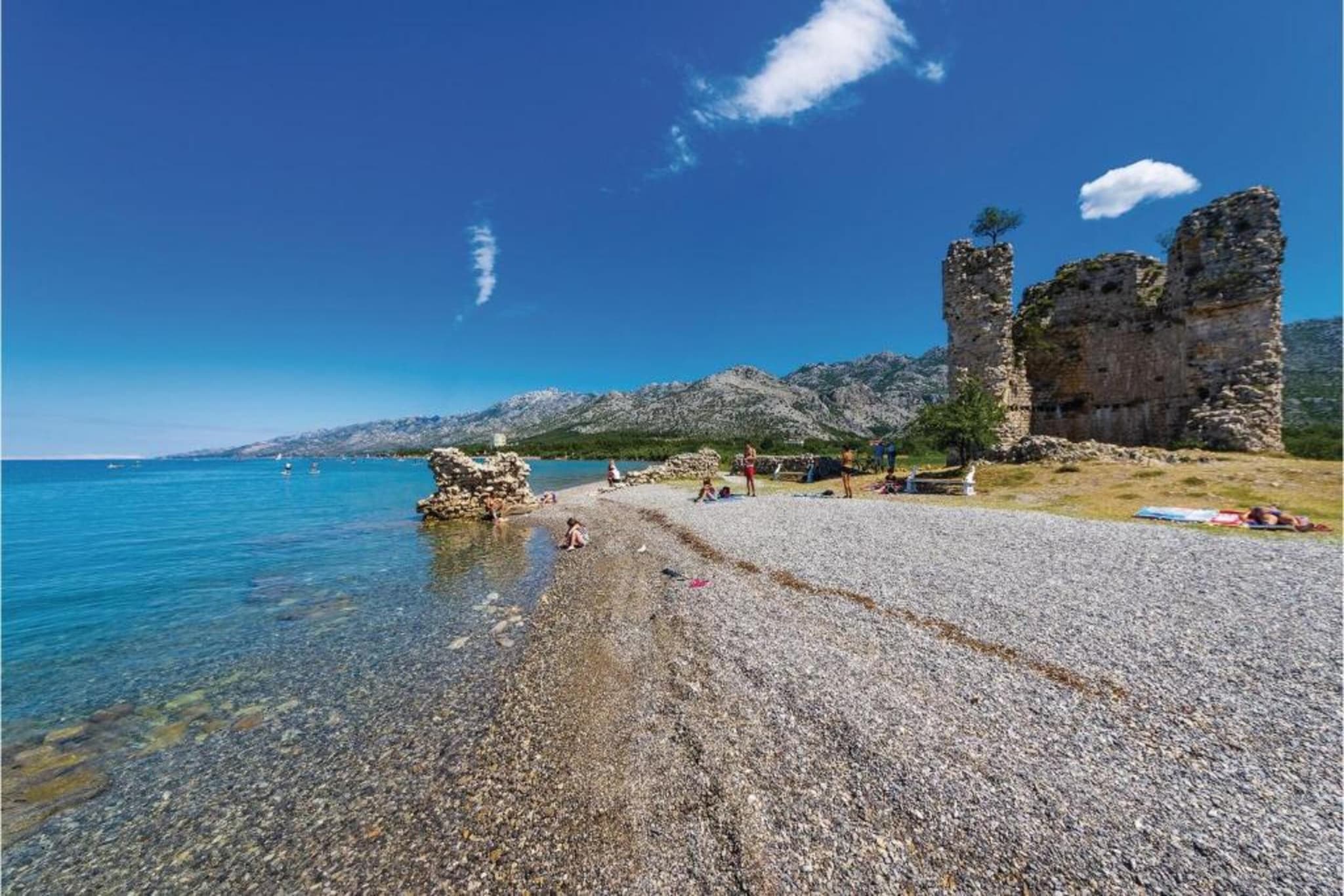 Studio apartment Paklenica-Gebieden zomer 1km