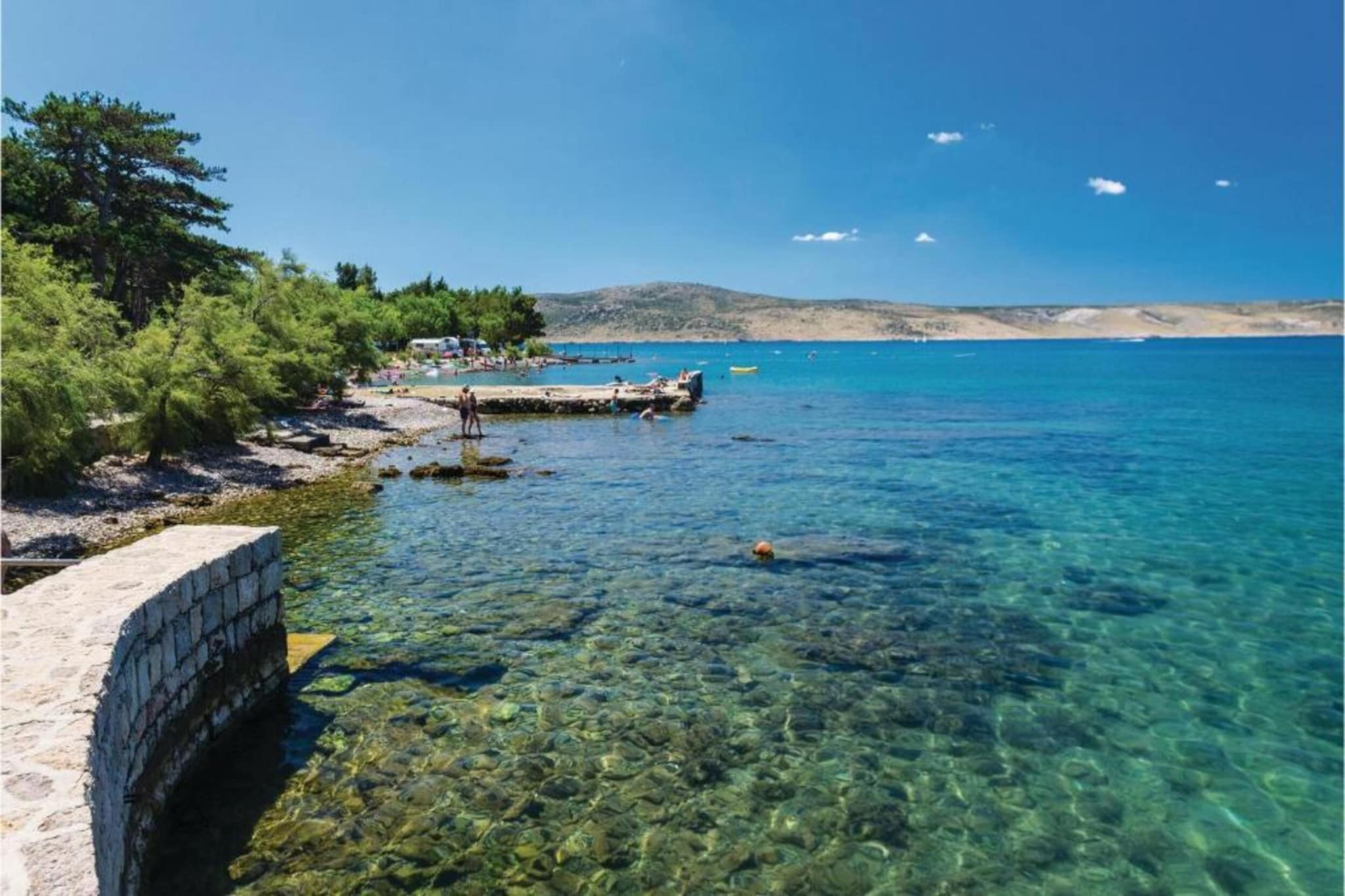Studio apartment Paklenica-Gebieden zomer 1km