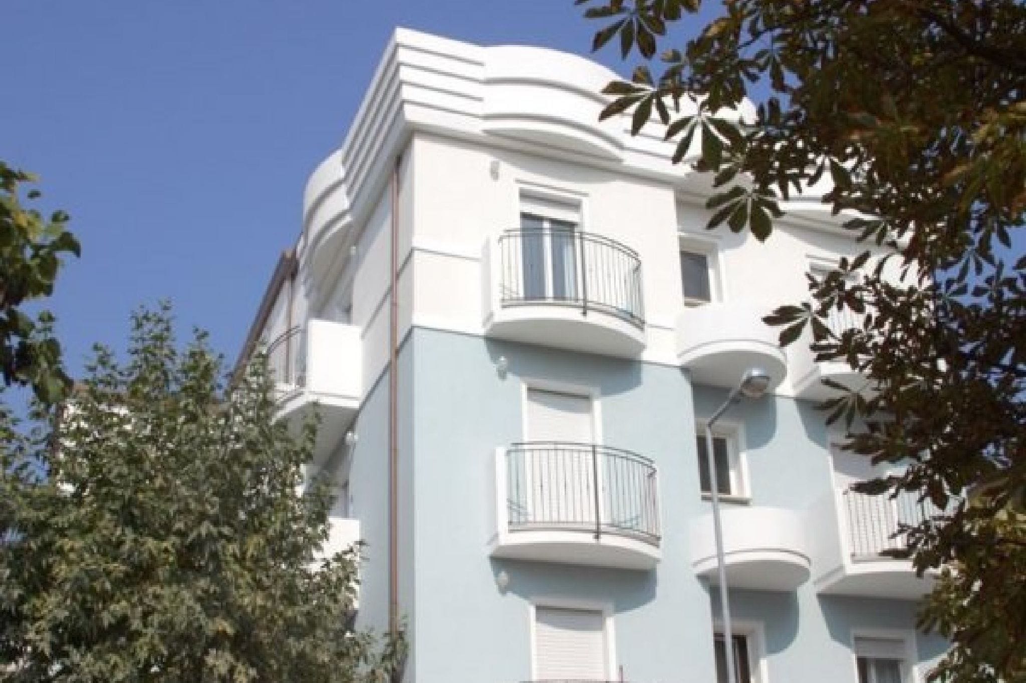 Ruhiges Apartment in der Nähe von Riccione mit Balkon