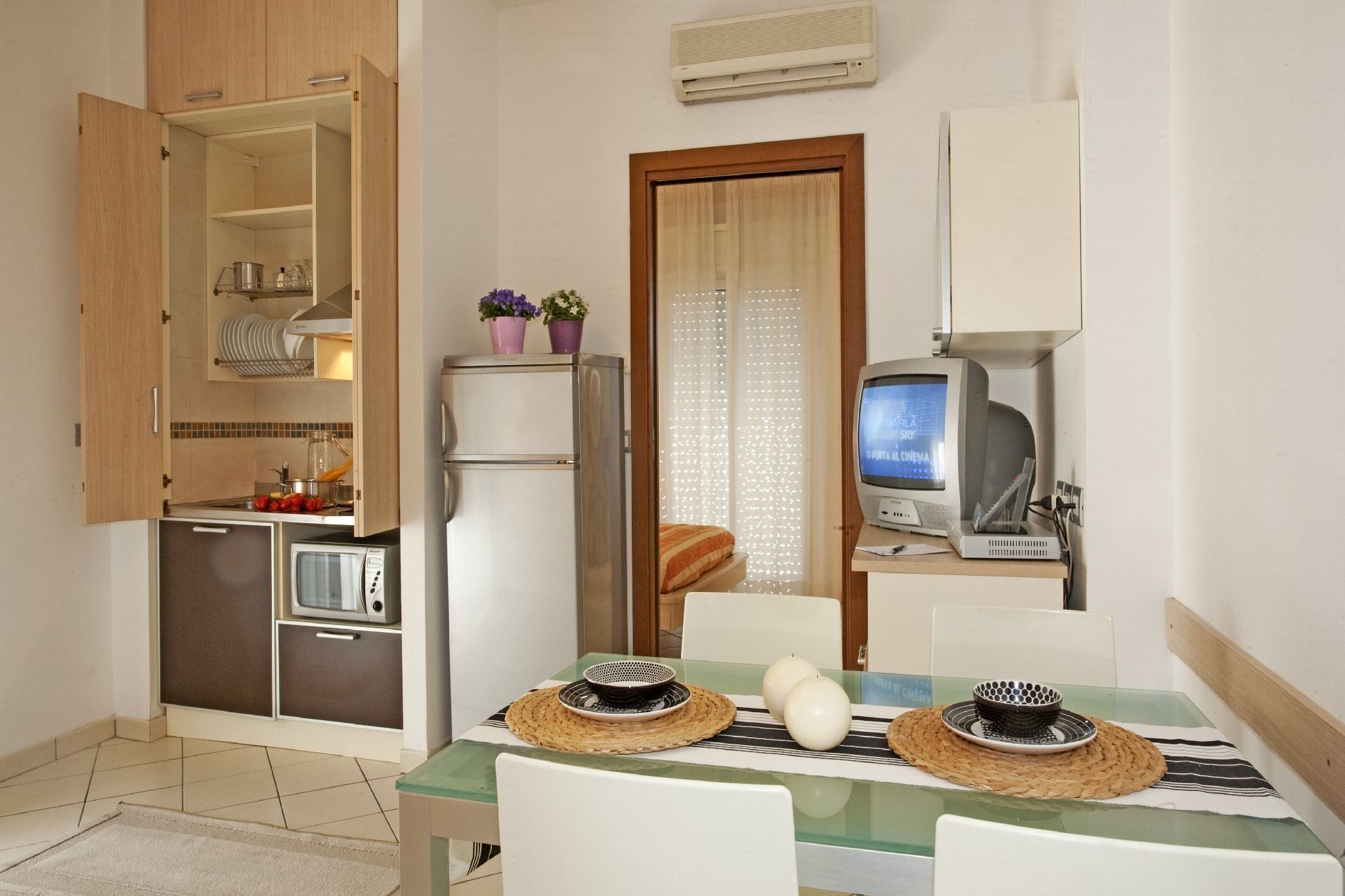 Rustig appartement in Riccione vlak bij het strand