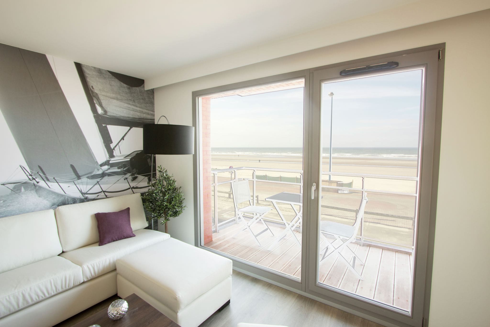 Modern appartement aan de zeedijk van badplaats Bray-Dunes