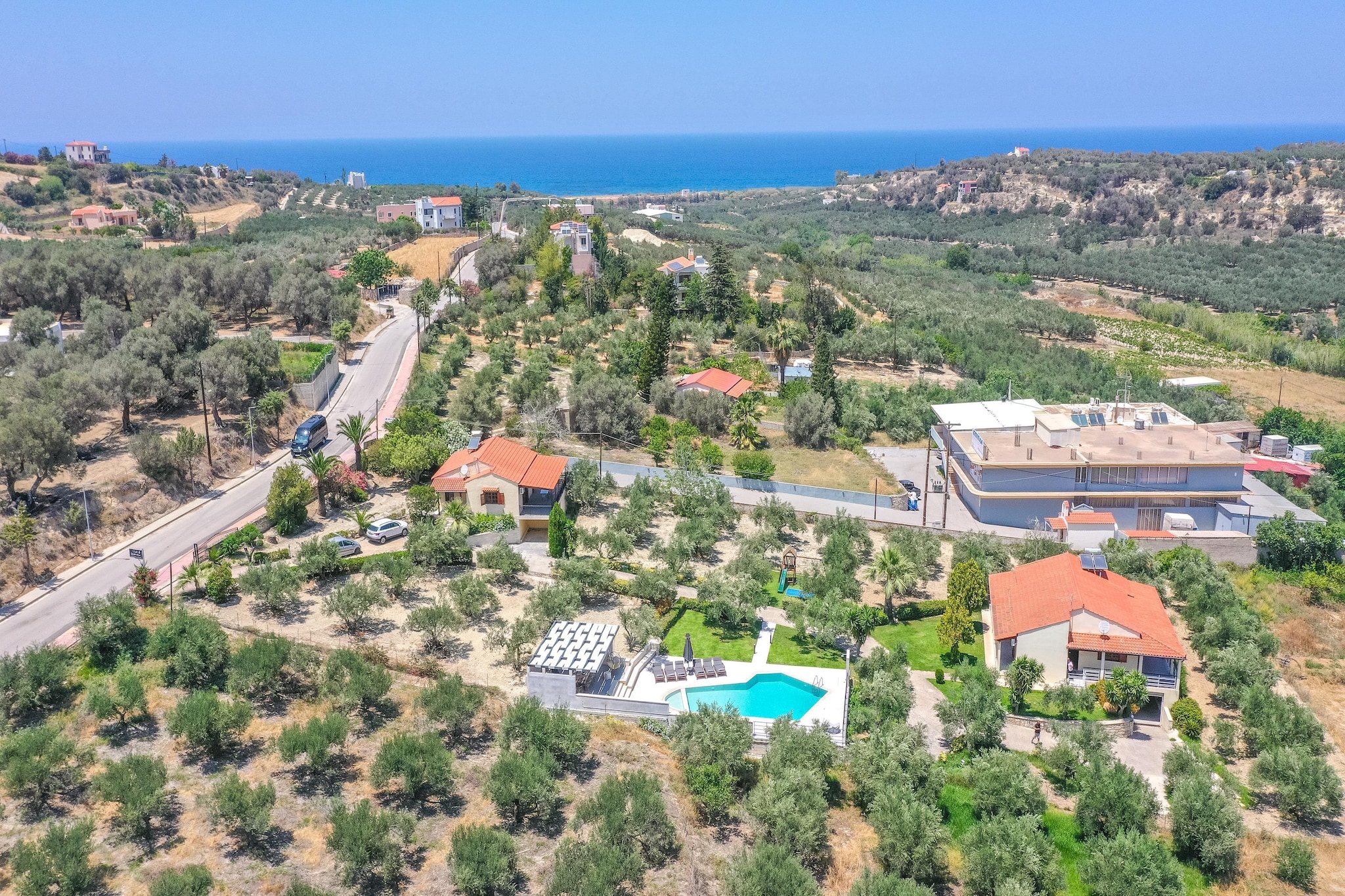 Villa Eleni en Manolis-Gebieden zomer 1km