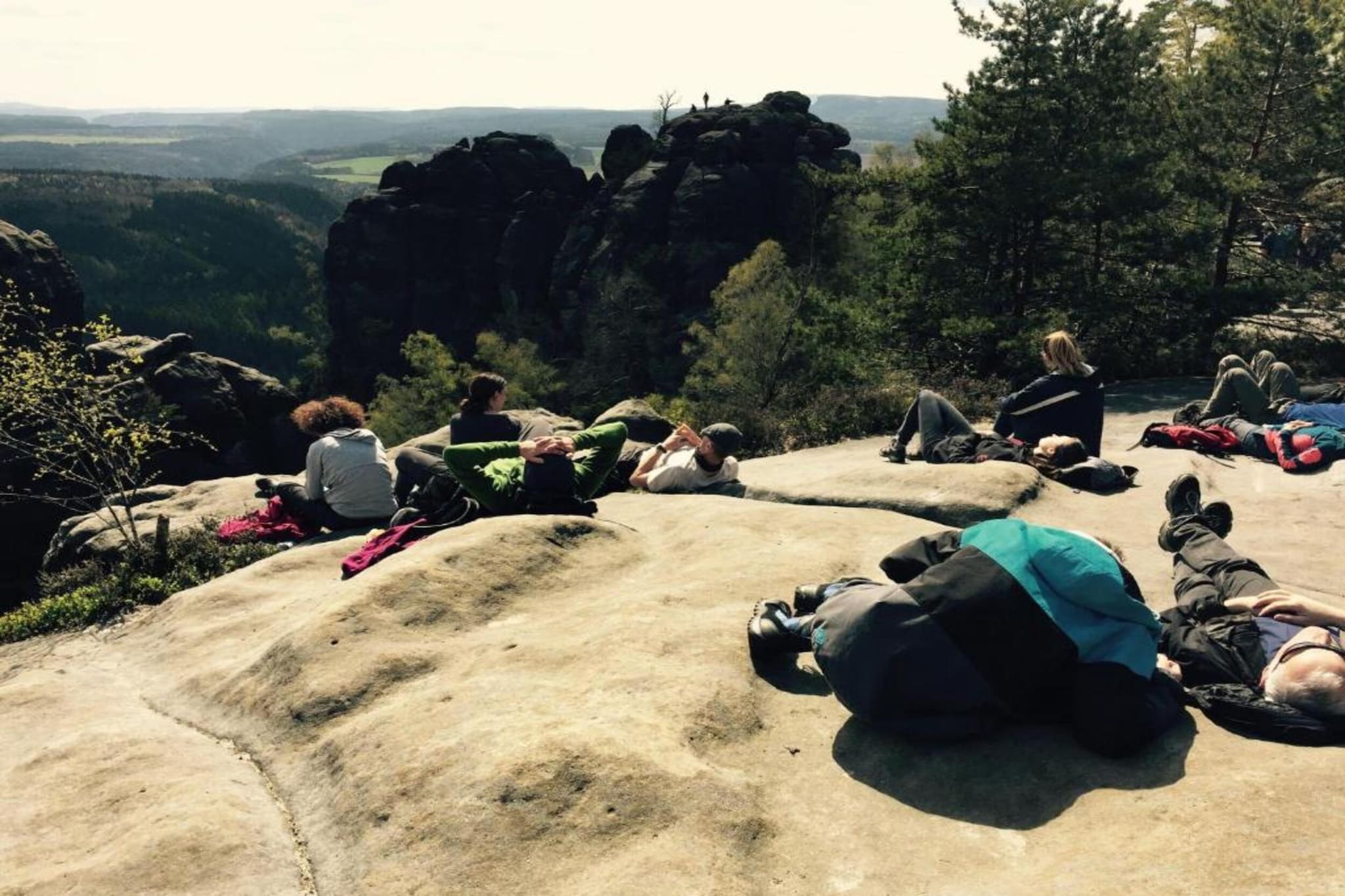 Sächsische Schweiz-Gebieden zomer 20km