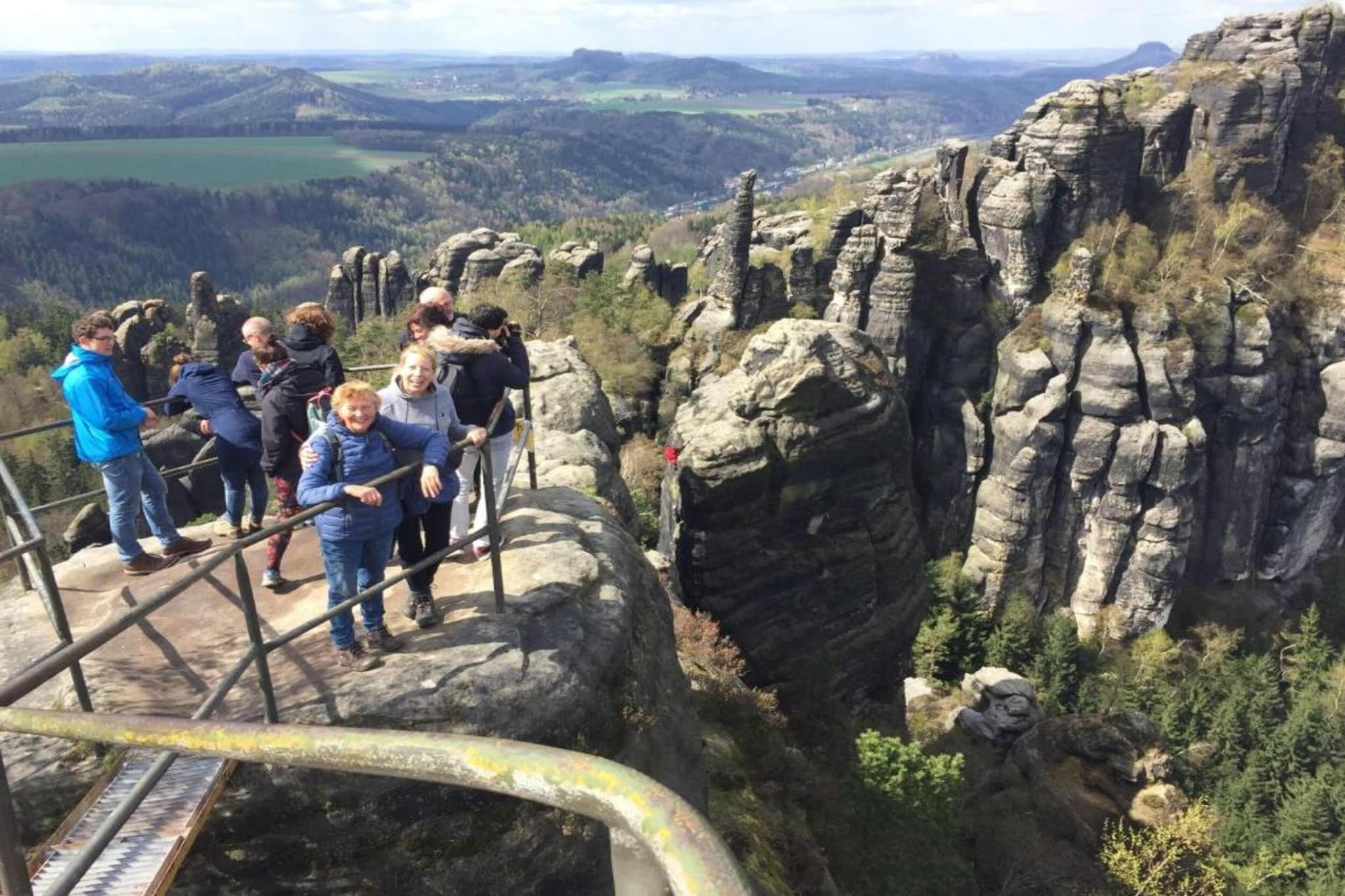 Sächsische Schweiz-Gebieden zomer 20km