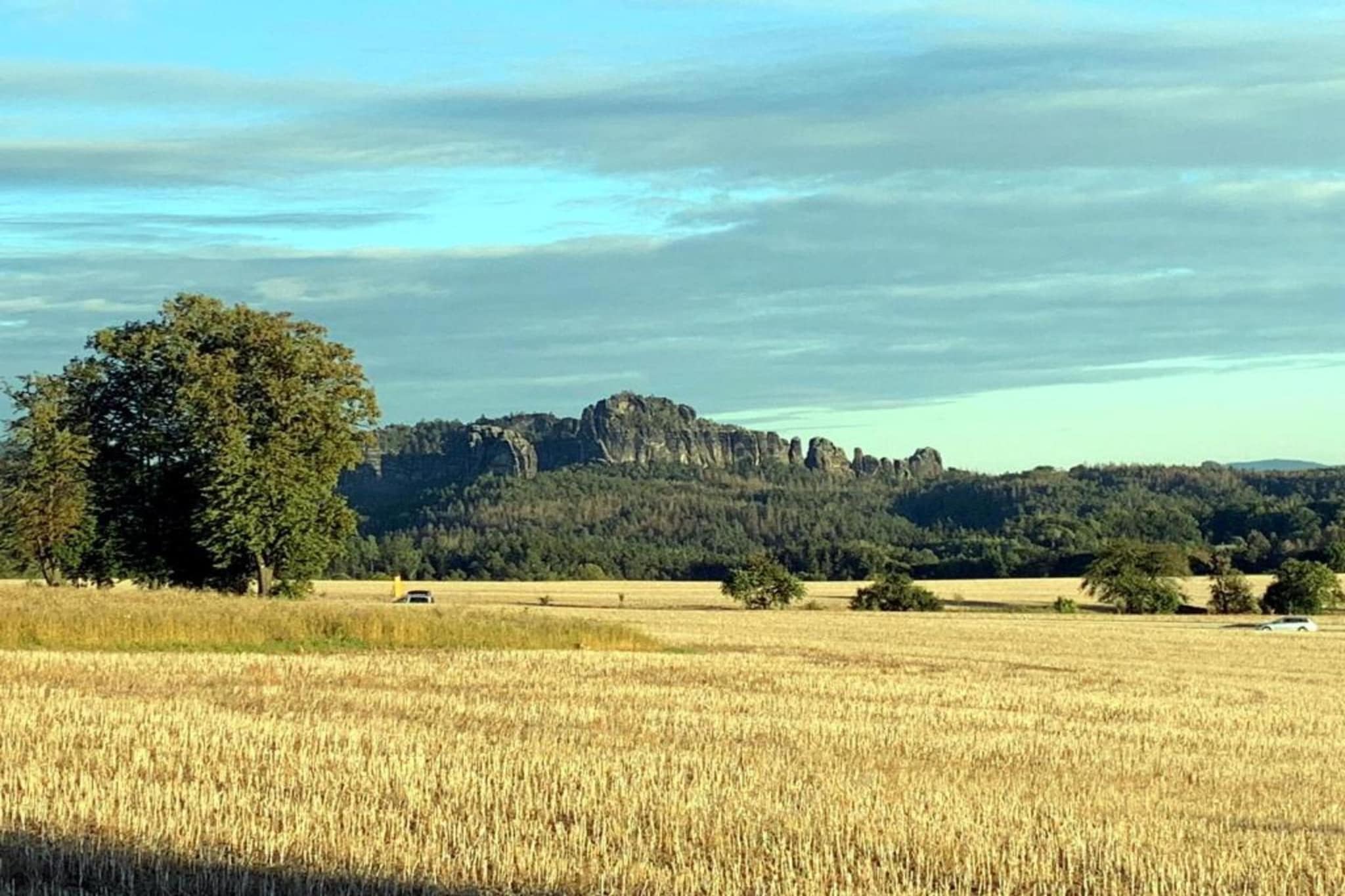 Sächsische Schweiz-Gebieden zomer 20km