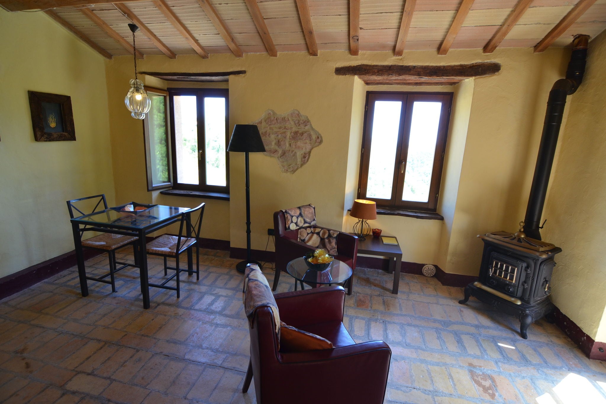 Schöne Wohnung mit eigener Terrasse in einem Agrotourismus in Pergola