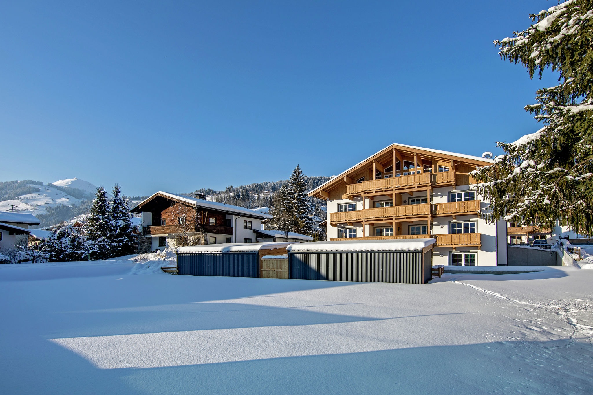Modern appartement bij het skigebied