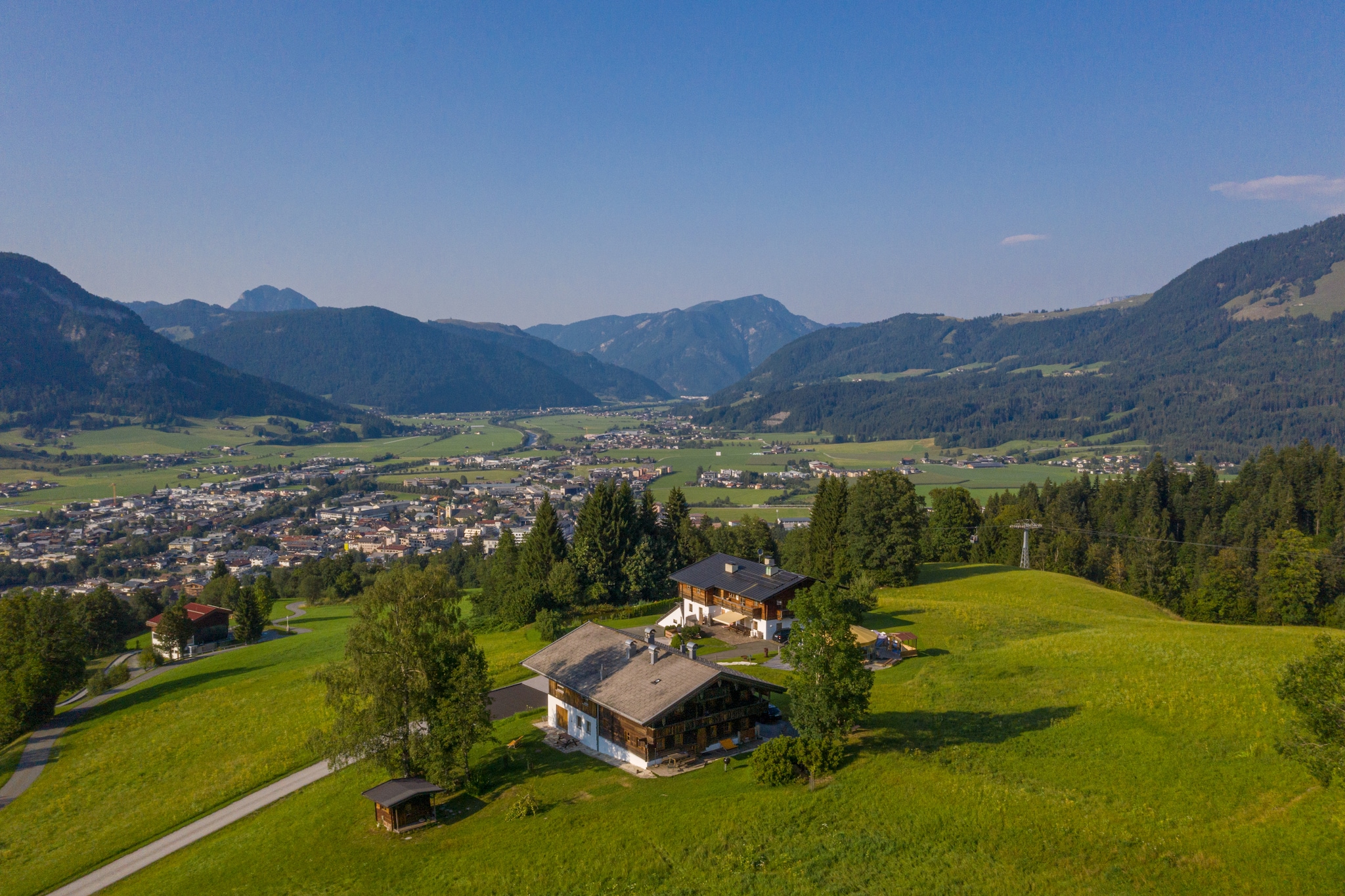 Berghof Webern - Gebieden zomer 1km