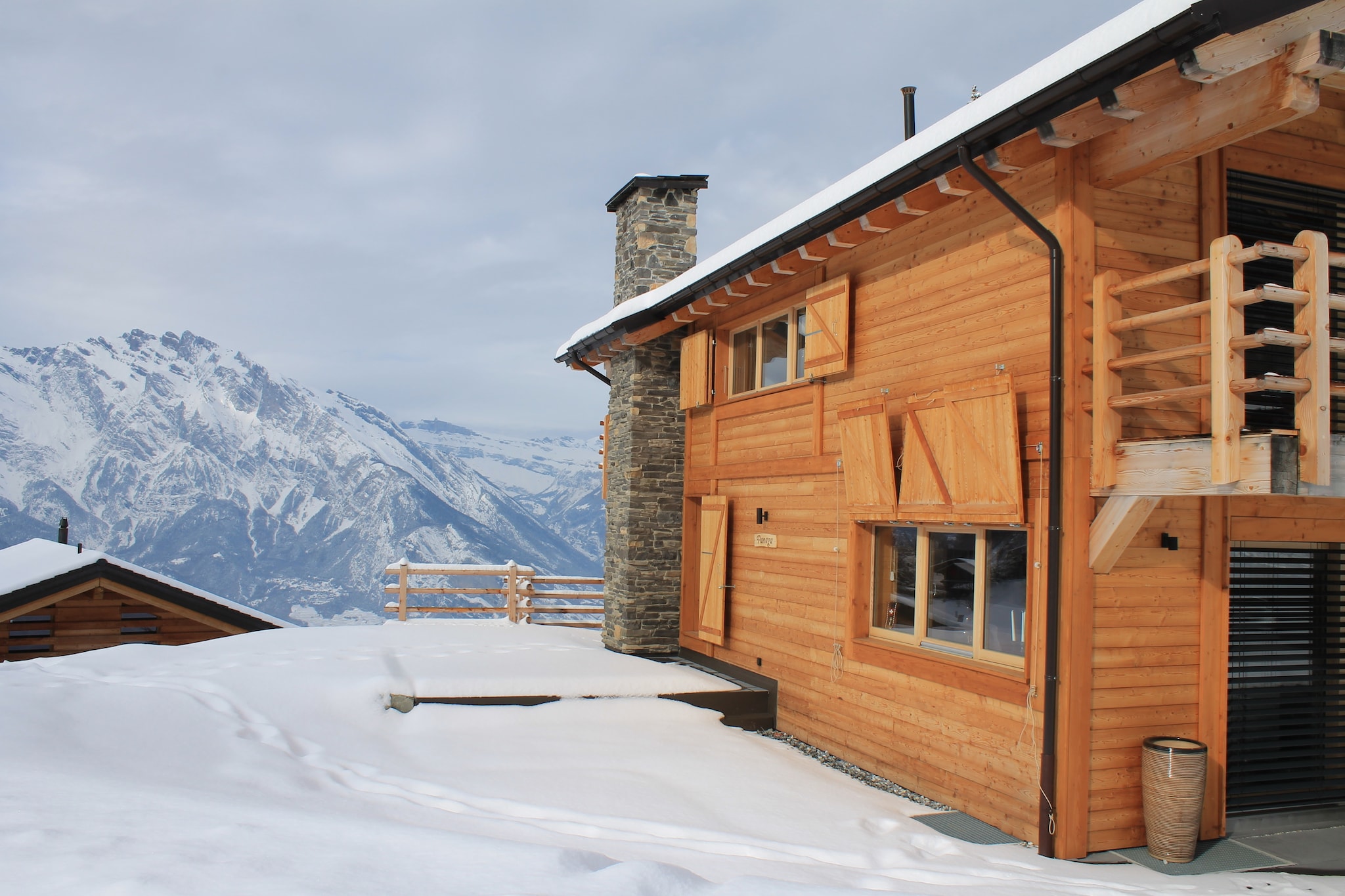 Chalet Panaga-Außenbereich Winter