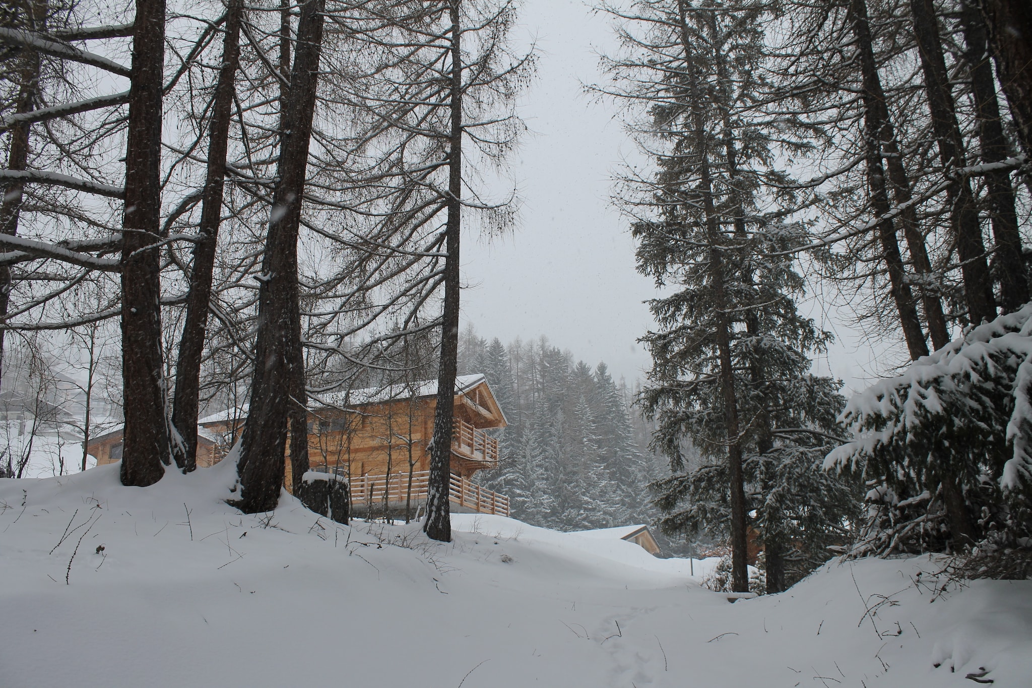 Chalet Panaga-Außenbereich Winter