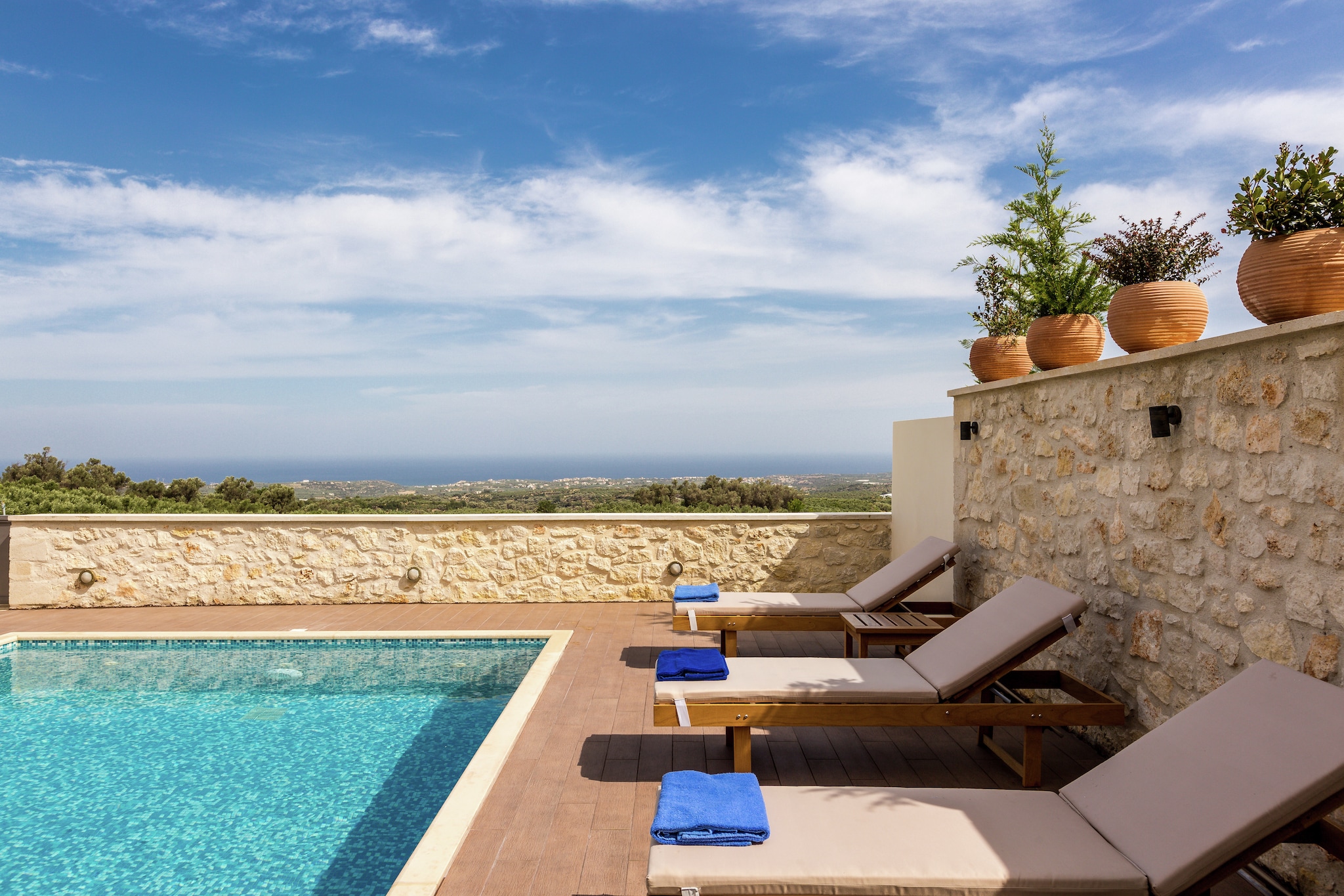 Villa Arkadi with Panoramic Pool and Nature