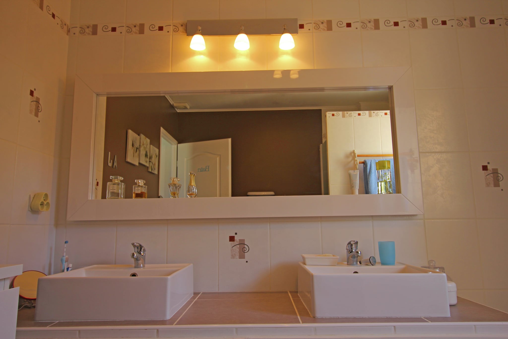 Villa met klimaat en privé zwembad-Badkamer