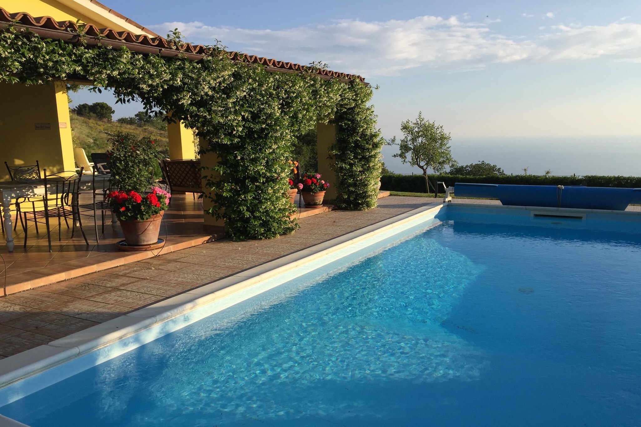 Located in Maratea, this 3-bedroom bungalow can accommodate 7 people. It is ideal for a group or families with children to stay. It features a private swimming pool and central heating. 



Maratea has beautiful squares and 44 churches to visit. You can have fun here shopping and trying the various restaurants. There are an impressive 30 m high statue of Christ to admire. Beach is only 2 km away. You can enjoy good food from restaurants at 100 m and buy your daily groceries from the supermarket at 800 m. 



The bungalow has cozy heating and fireplace in the living room. The spacious kitchen is fully-equipped and makes cooking convenient. The garden is beautiful with plants and fruit trees. Kids will love playing here. They have a children's bed for a sound sleep. You can enjoy your barbecue from the terrace watching the evening sky. You can bring 1 pet for free and also avail free parking. 



Lamezia Airport is 110 km.



You can check-in from 3-8 PM and check-out from 8-10 AM.