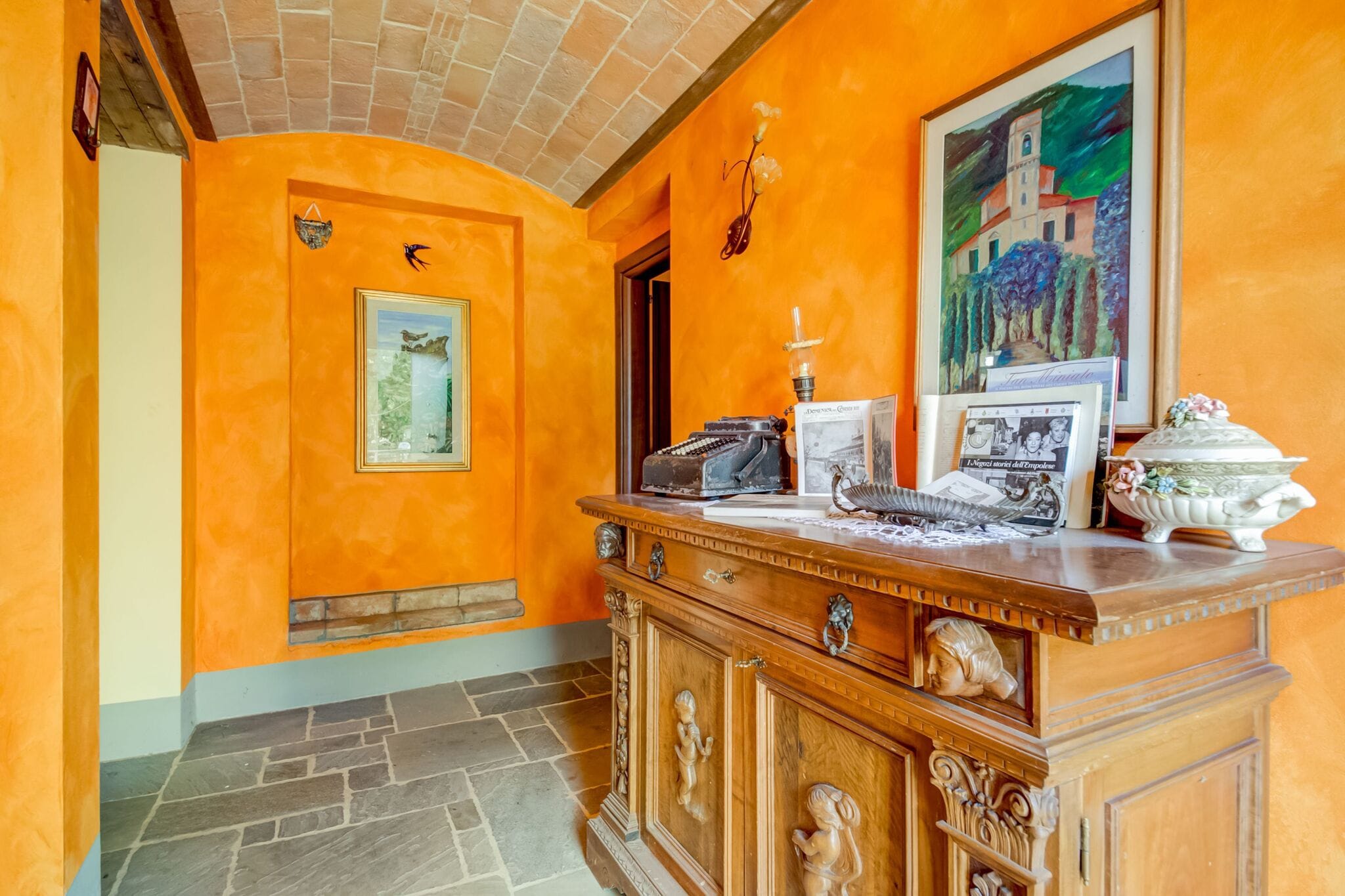 Gemütliches Ferienhaus in der Toskana, Italien mit Hof-Blick