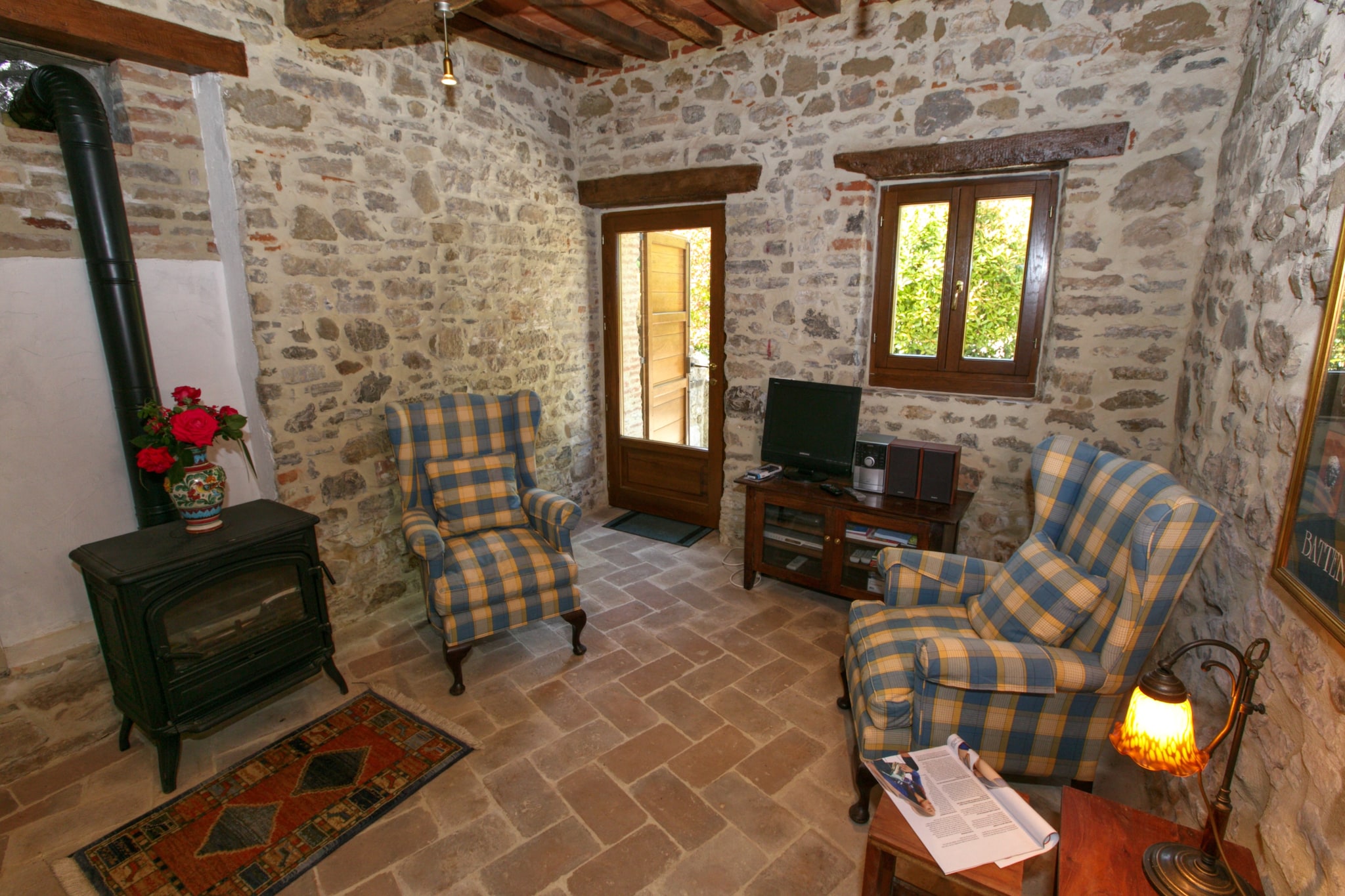 Why stay here?
This spacious cottage in Lisciano Niccone, Umbria, offers beautiful views of the lake. Ideal for a family, it features a shared swimming pool, where you can enjoy swimming in warm weather.
Things to do around
Lisciano Niccone is a small village and offers beautiful monuments to its visitors. Explore the ruins of the castle in Lisciano Niccone. Church of St. Thomas is worth a visit and is a treasure for art lovers. A lake lies 18 km from the stay and a perfect picnic spot.
What to expect from the space 
A private terrace is accessible for you to enjoy your afternoon tea. Enjoy a barbecue meal with wine in the lush green garden. Parking is provided on the premises. A fireplace is here to keep you warm inside. A washing machine is in place for your hustle-free stay.
More for your stay 
The nearest airport lies 38 km away from the stay.
Check-in and check-out timings are 6 AM -7 PM and 8-10 AM respectively.