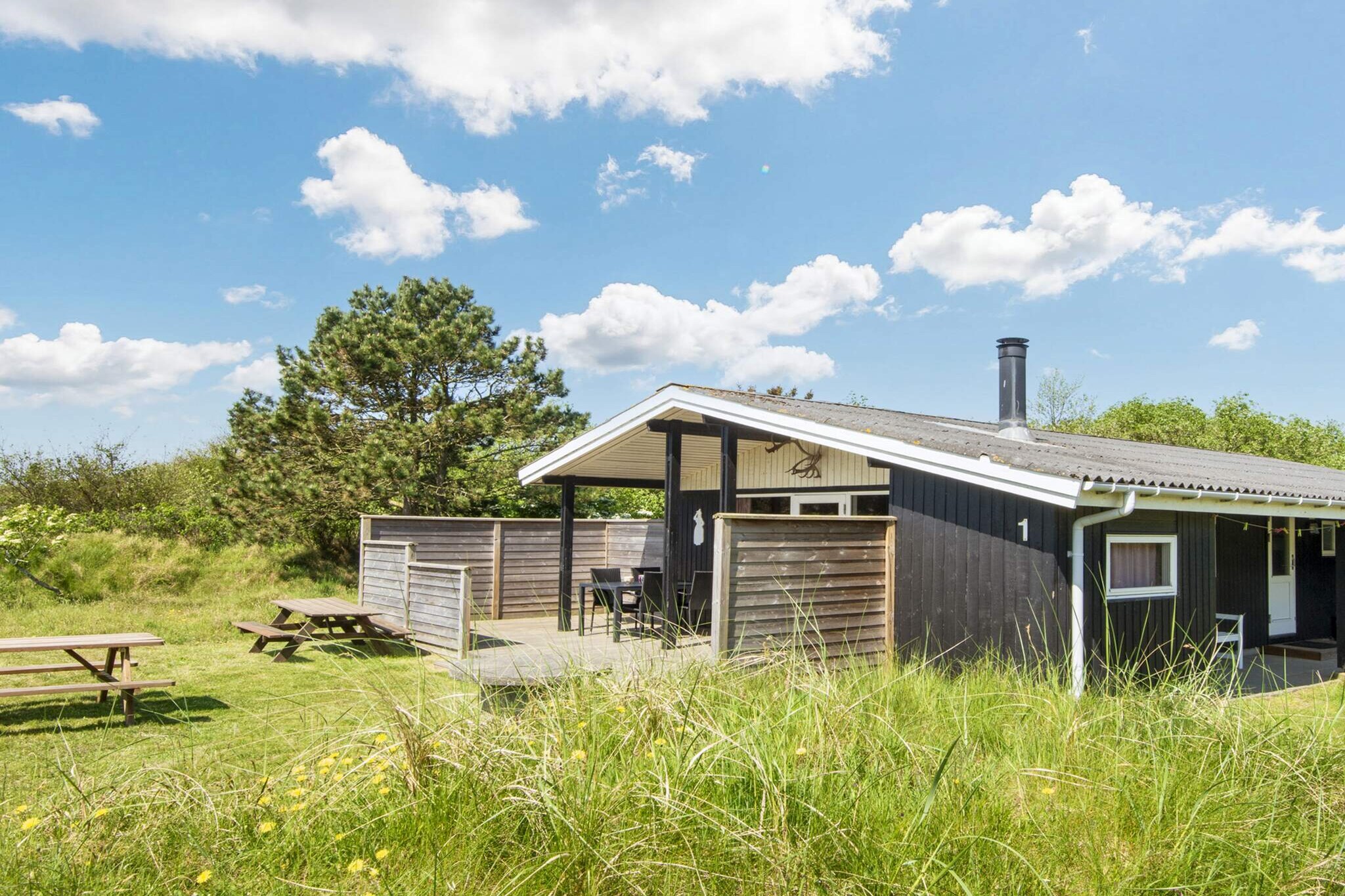 Gezellig saunahuis met barbecue - Uitzicht