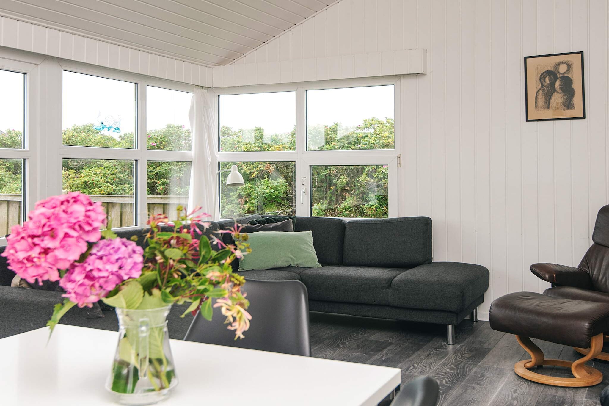 Licht zomerhuisje vlakbij de zee - Binnen